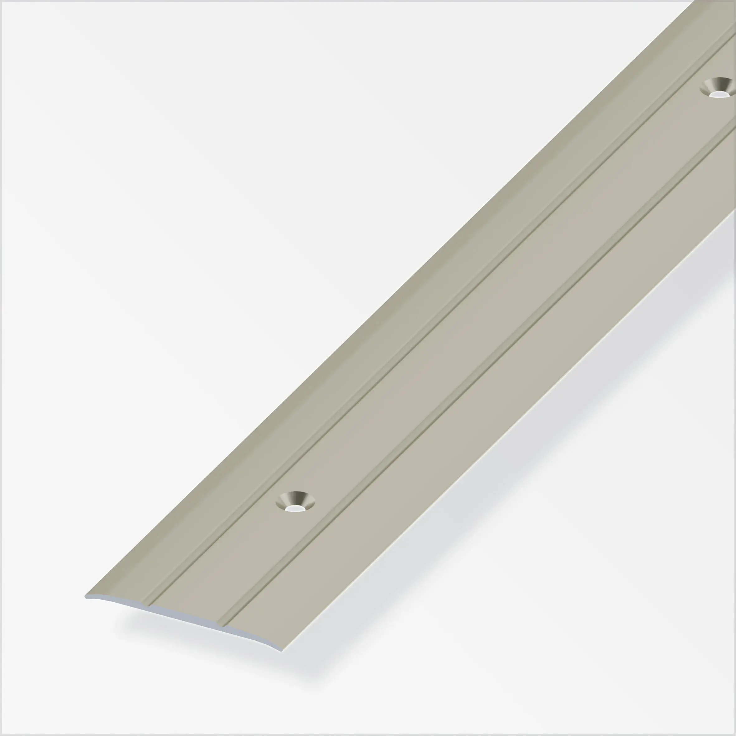 alfer Übergangsprofil 2 m, 37 x 2.5 mm Aluminium eloxiert titan