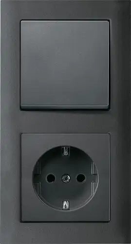 Merten Steckdose System M, anthrazit, MEG2301-0414