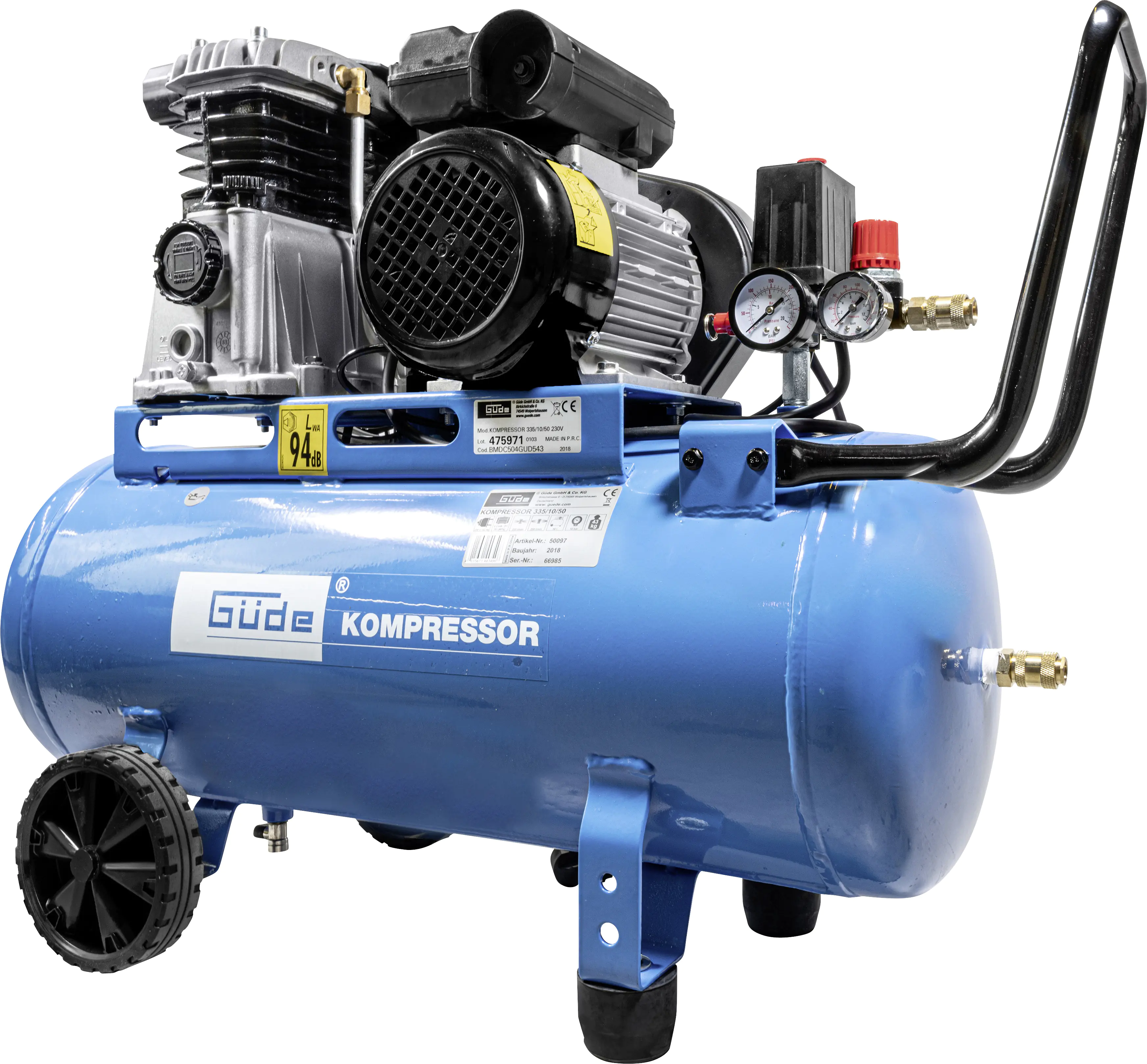 Güde Kompressor 335/10/50 10 bar 50 l 335 l/min 2,2 kW