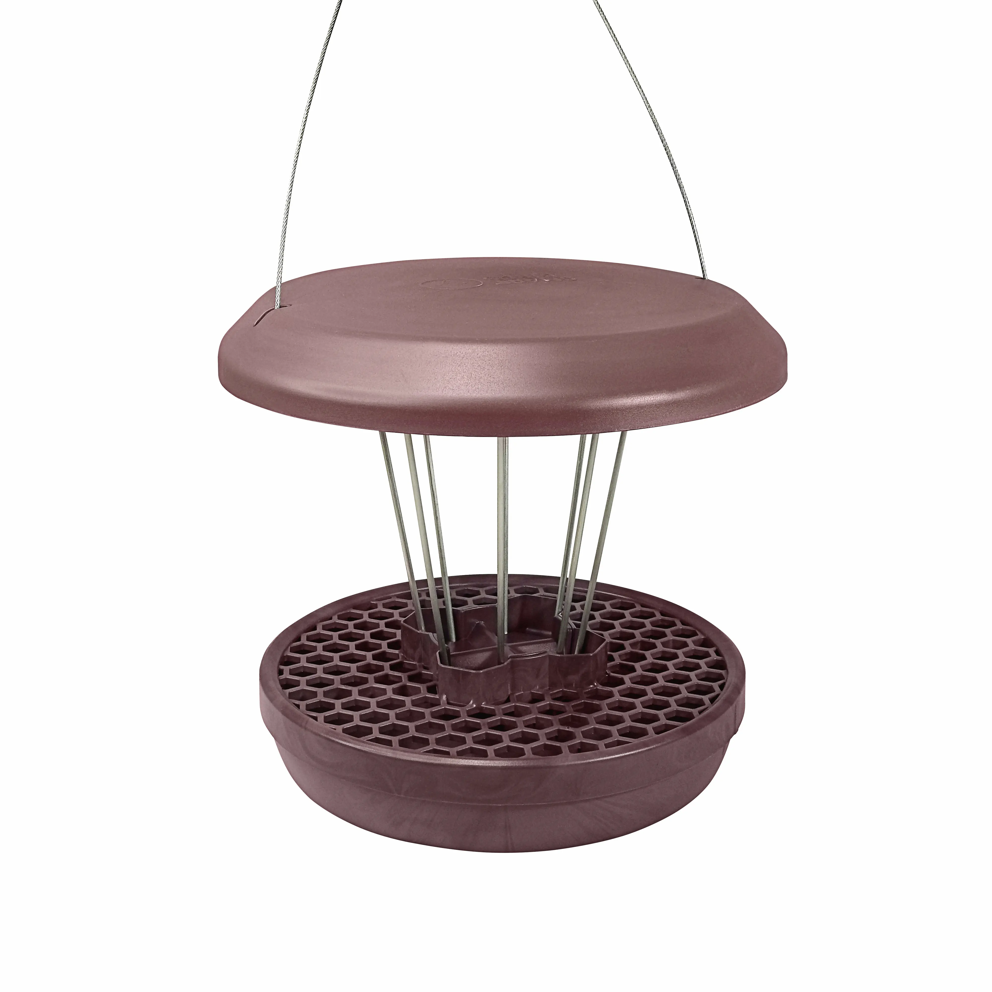 Swissinno Vogelfutterhaus Lucerne 25 x 25 x 22 cm burgund