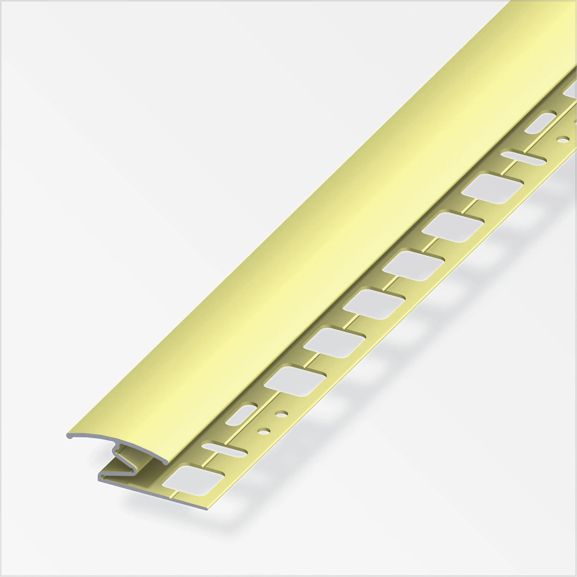 alfer Übergangsprofil 1 m, 26 x 8 mm Aluminium eloxiert messing