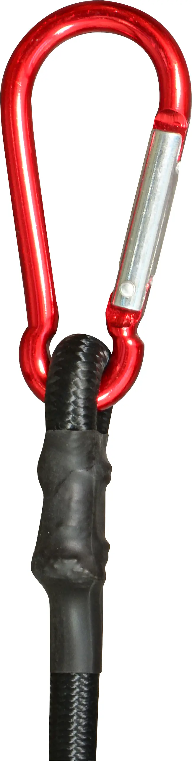 QUICKLOADER® Gummiseil Bungee mit Karabiner 8 mm x 80 cm 2 Stück schwarz