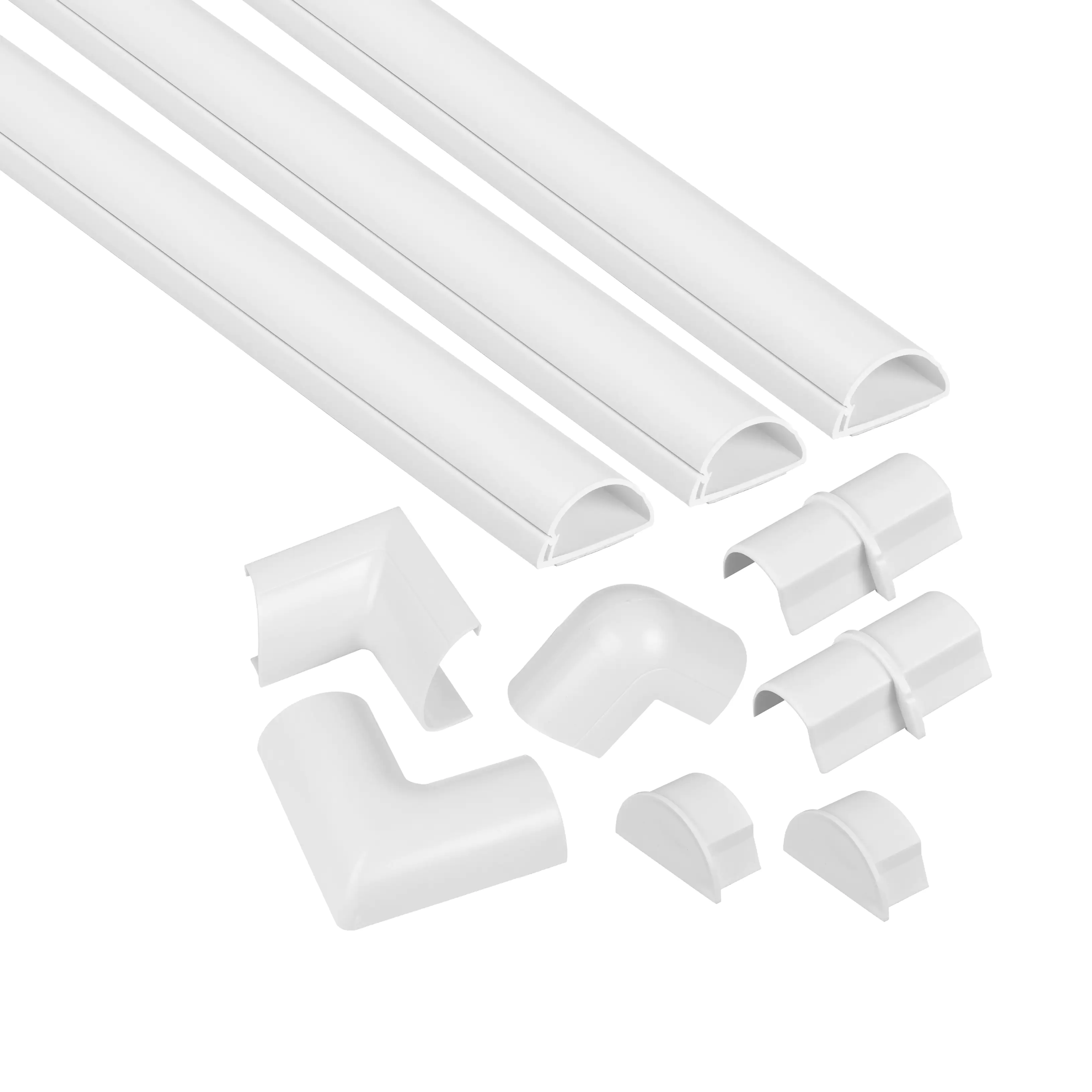Unitec Design Kabelkanalset 30 x 15 mm Set (3x 1m) 10 teilig, weiß