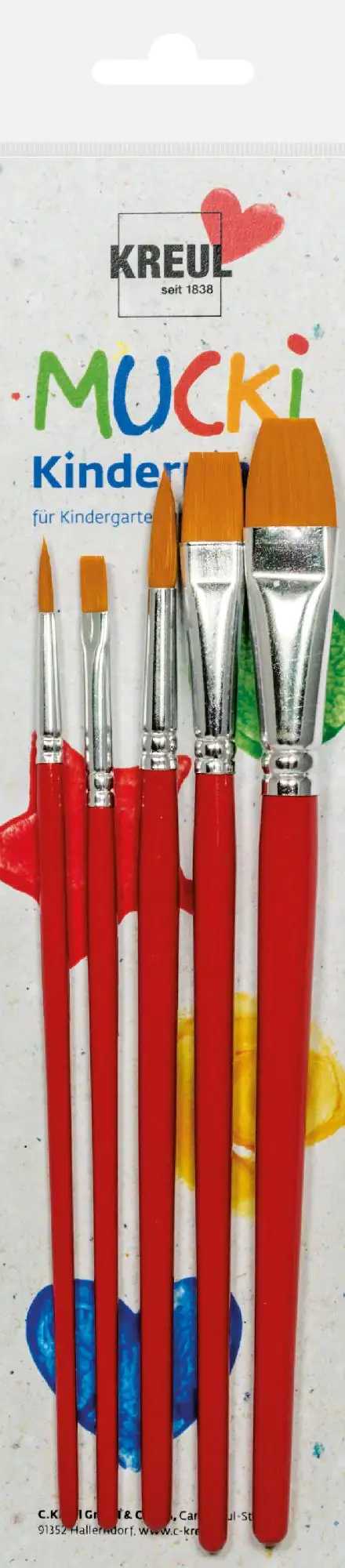Kreul Mucki Kinderpinsel 5er Set