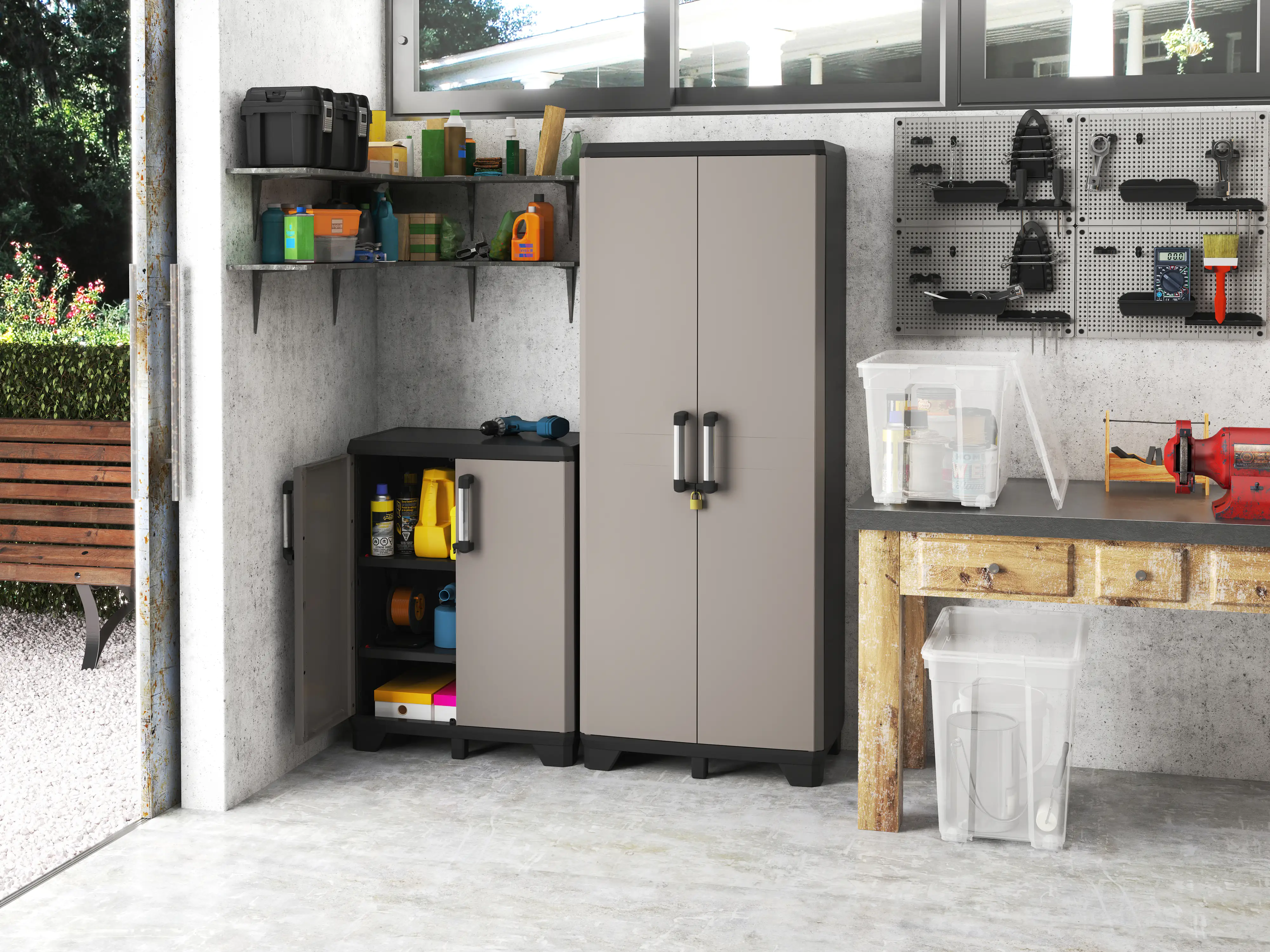 Keter Kunststoffschrank Pro niedrig 68 x 39 x 90 cm