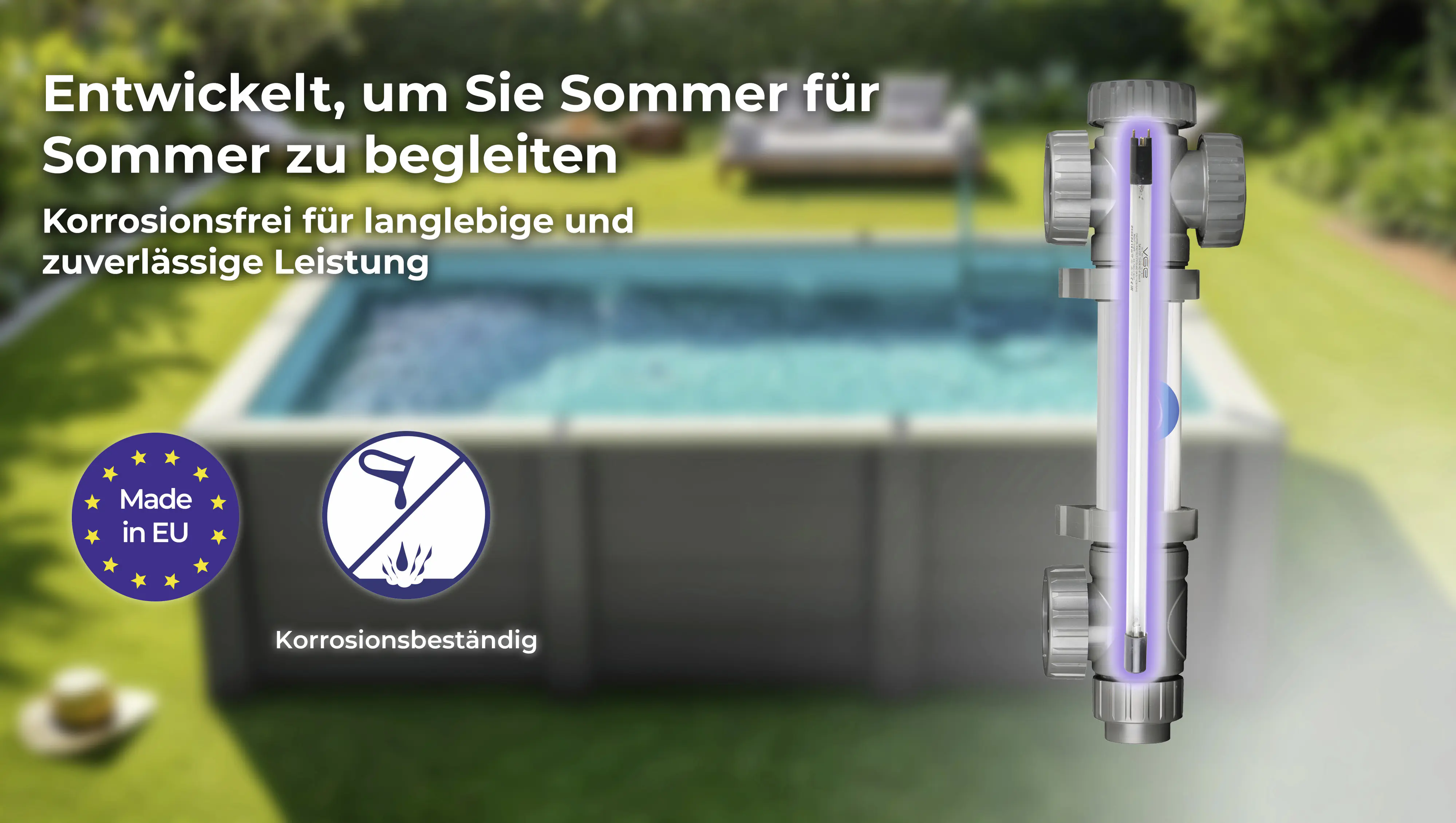 Gre Wasserdesinfektionssystem UVF40 für Pools bis 50 m³