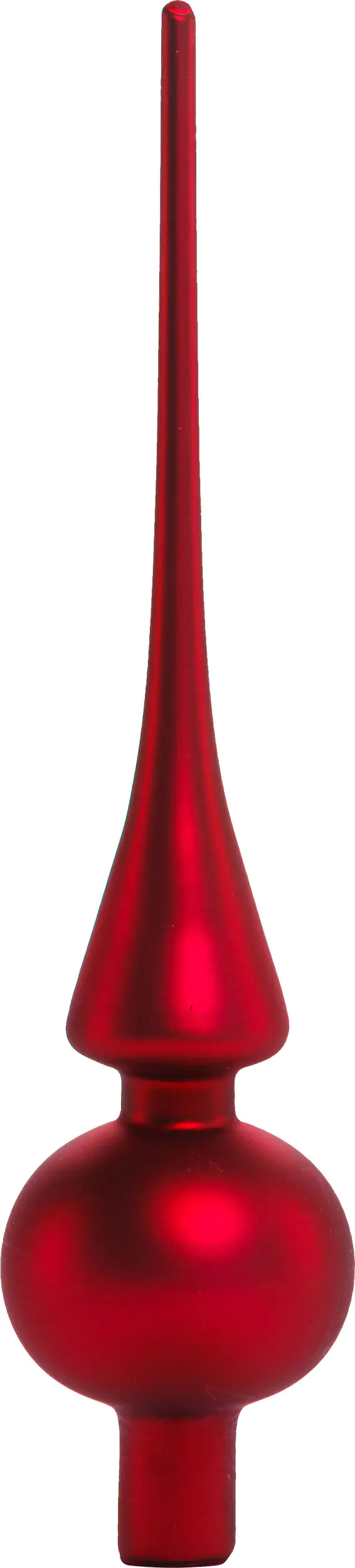 TrendLine Christbaumspitze aus Glas 26 cm ochsenblut mattiert
