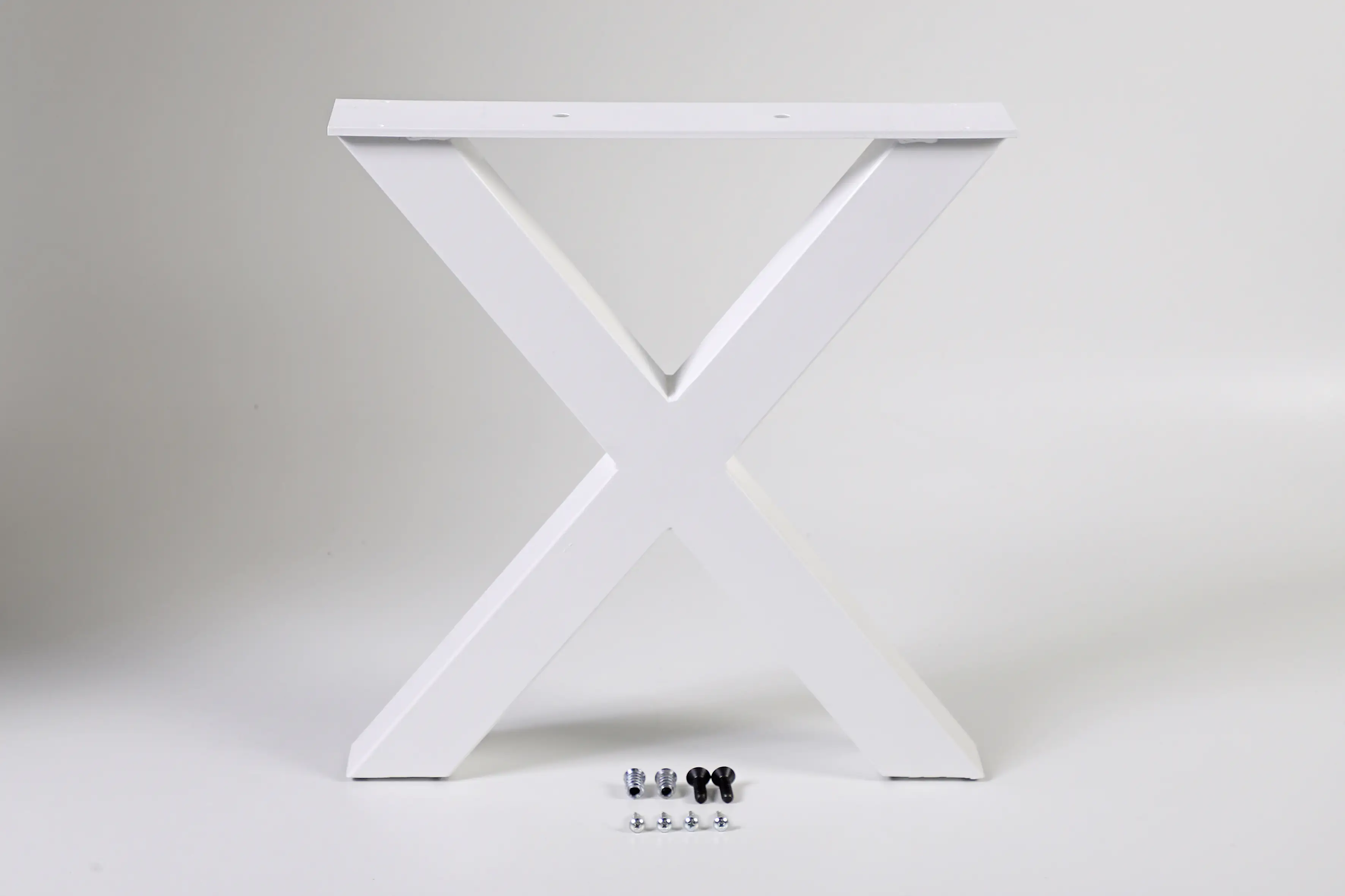 Dieda Bankgestell X-Form weiß Maße (L x B x H): 420 x 400 x 70 mm