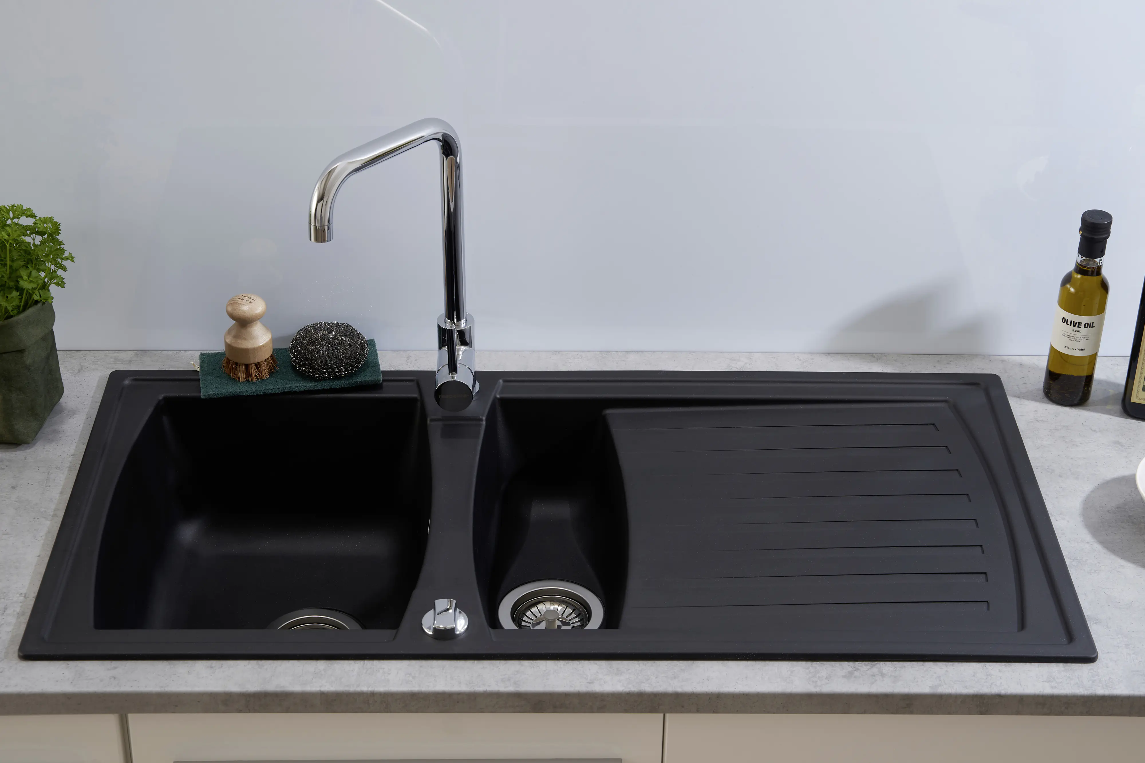 respekta Mineralite Einbauspüle BOSTON100X50S