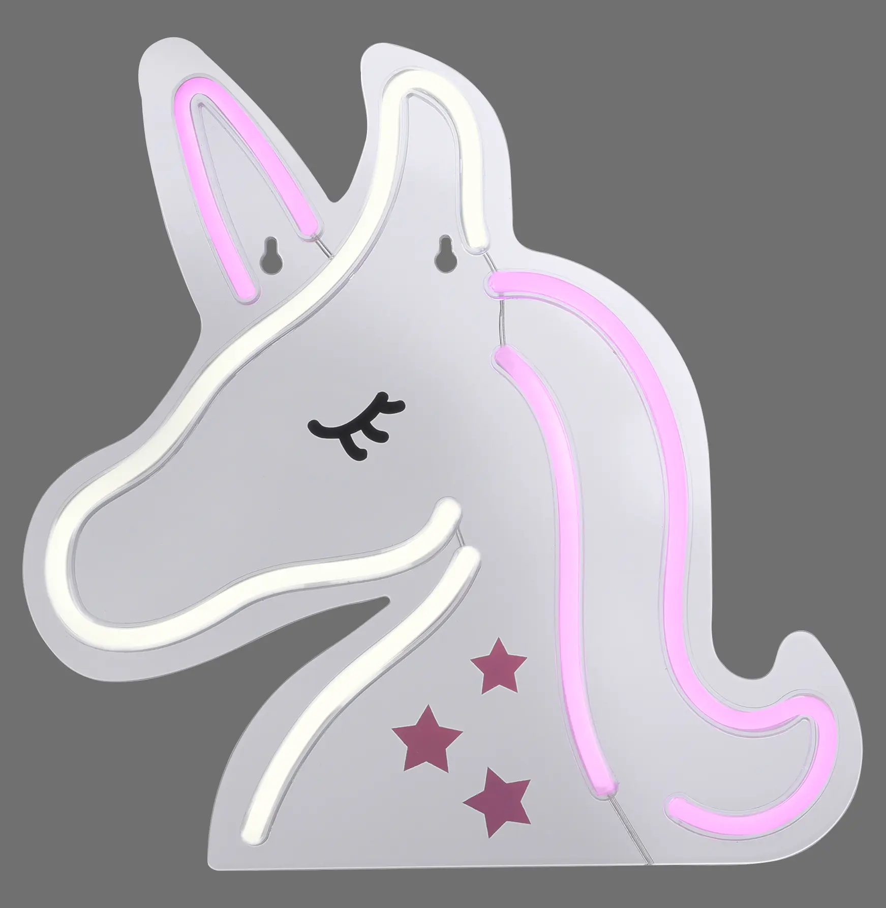 Just light LED Dekoleuchte Unicorn 33 x 1,5 x 33 cm