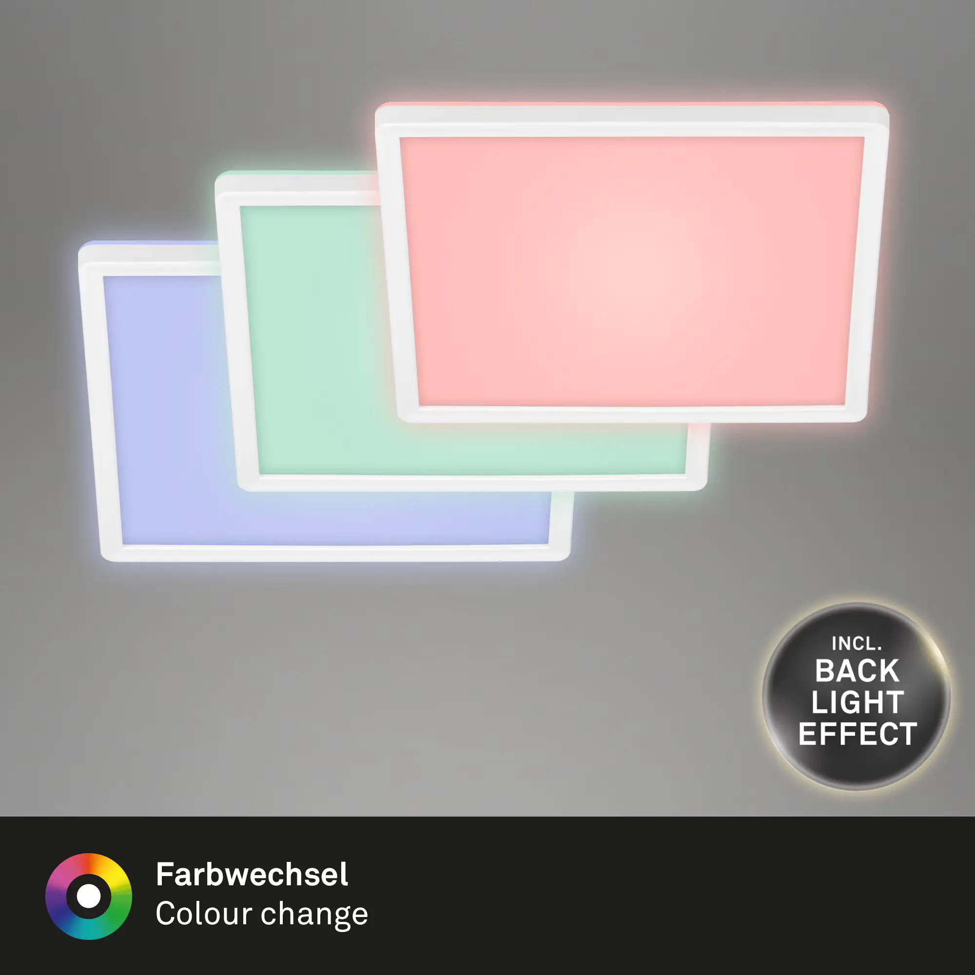 Di-Ka Ultraflaches RGBW LED Panel SLIM mit Hintergrundbeleuchtung