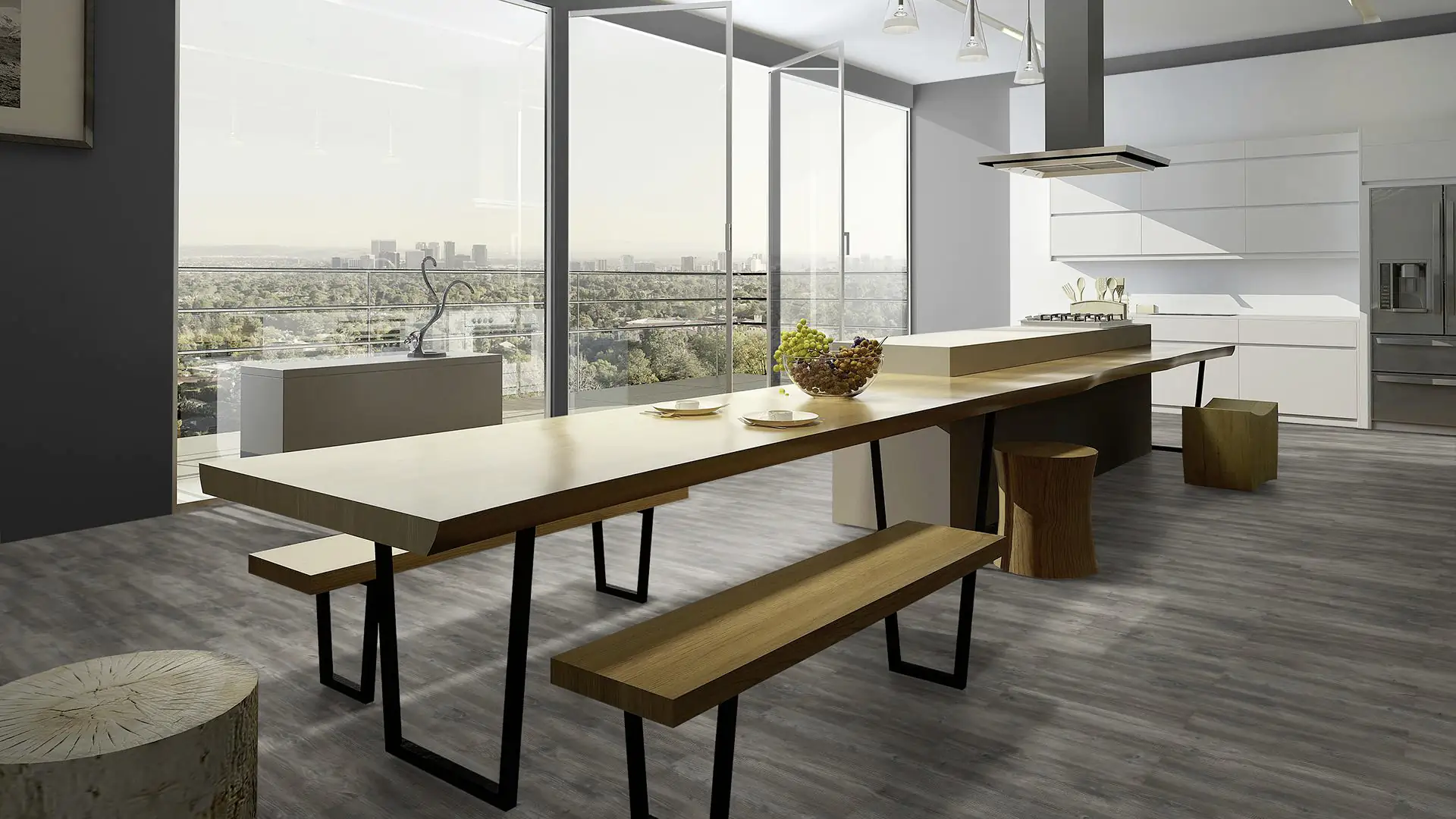 Classen Laminat 7 mm 4V 128,6 x 19,4 cm 7 mm Kiefer grau