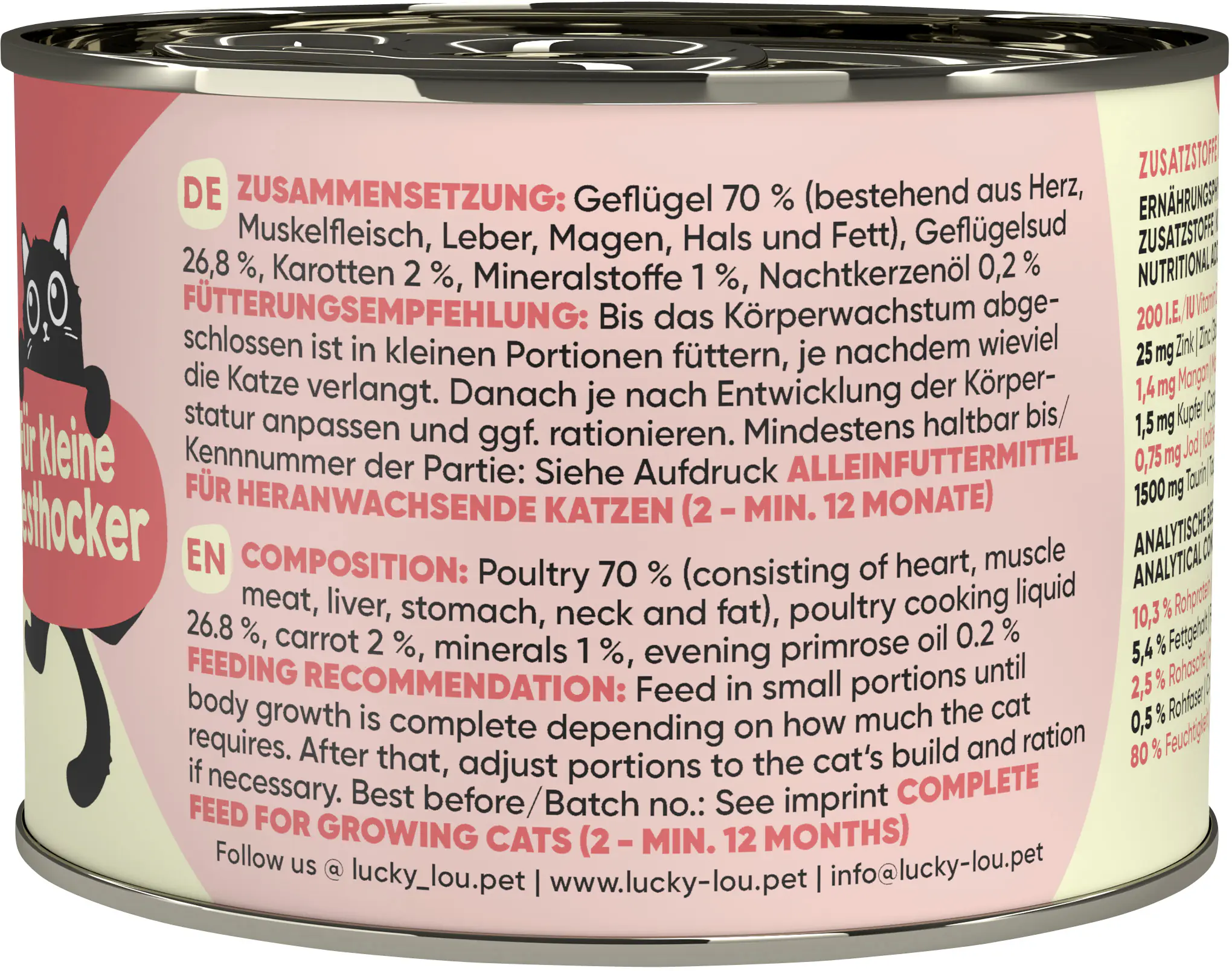 Lucky Lou Lifestage Kitten Geflügel 200g