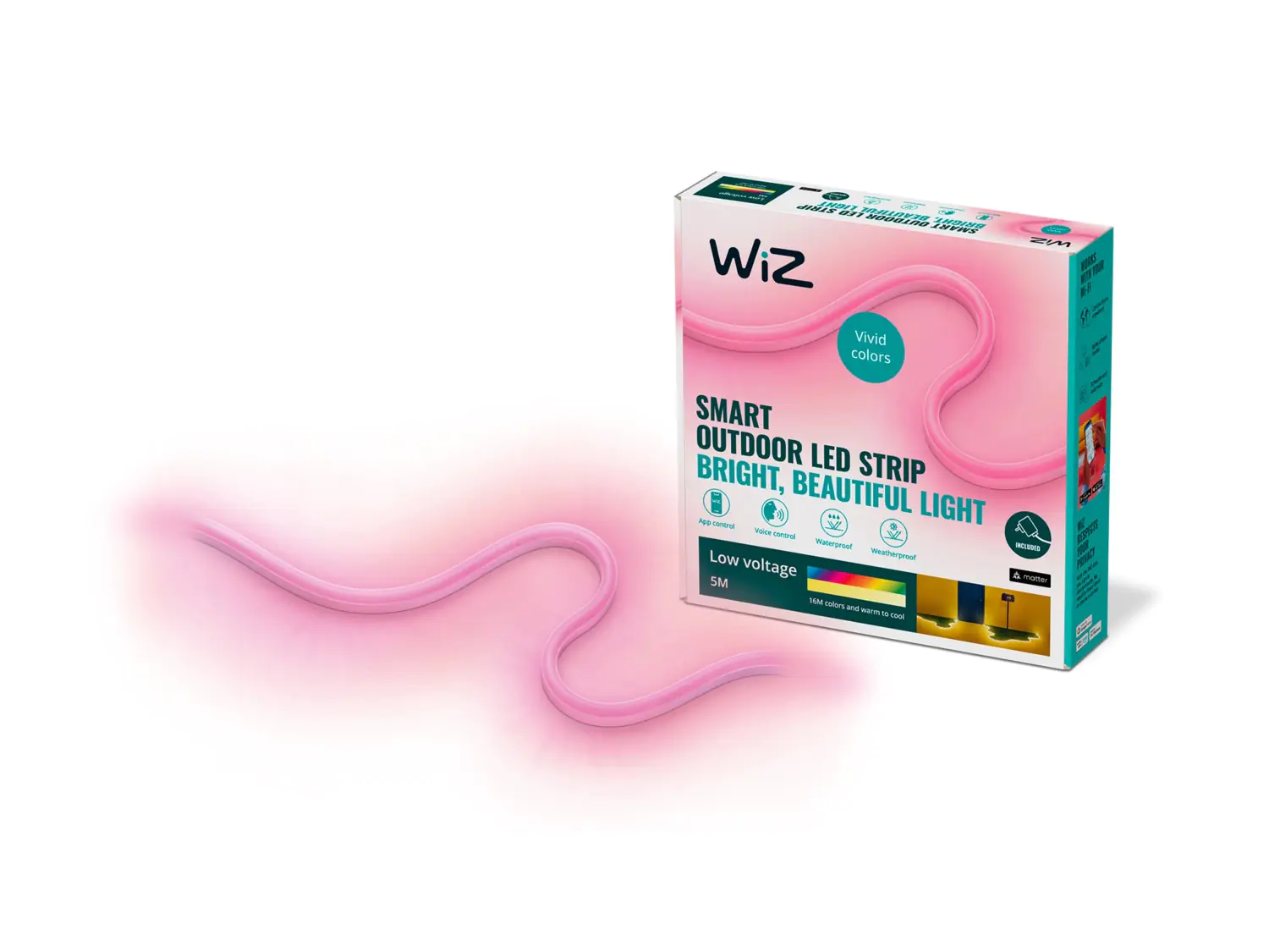 WiZ LED-Streifen White & Color 1-flammig weiß Farbwechsler 