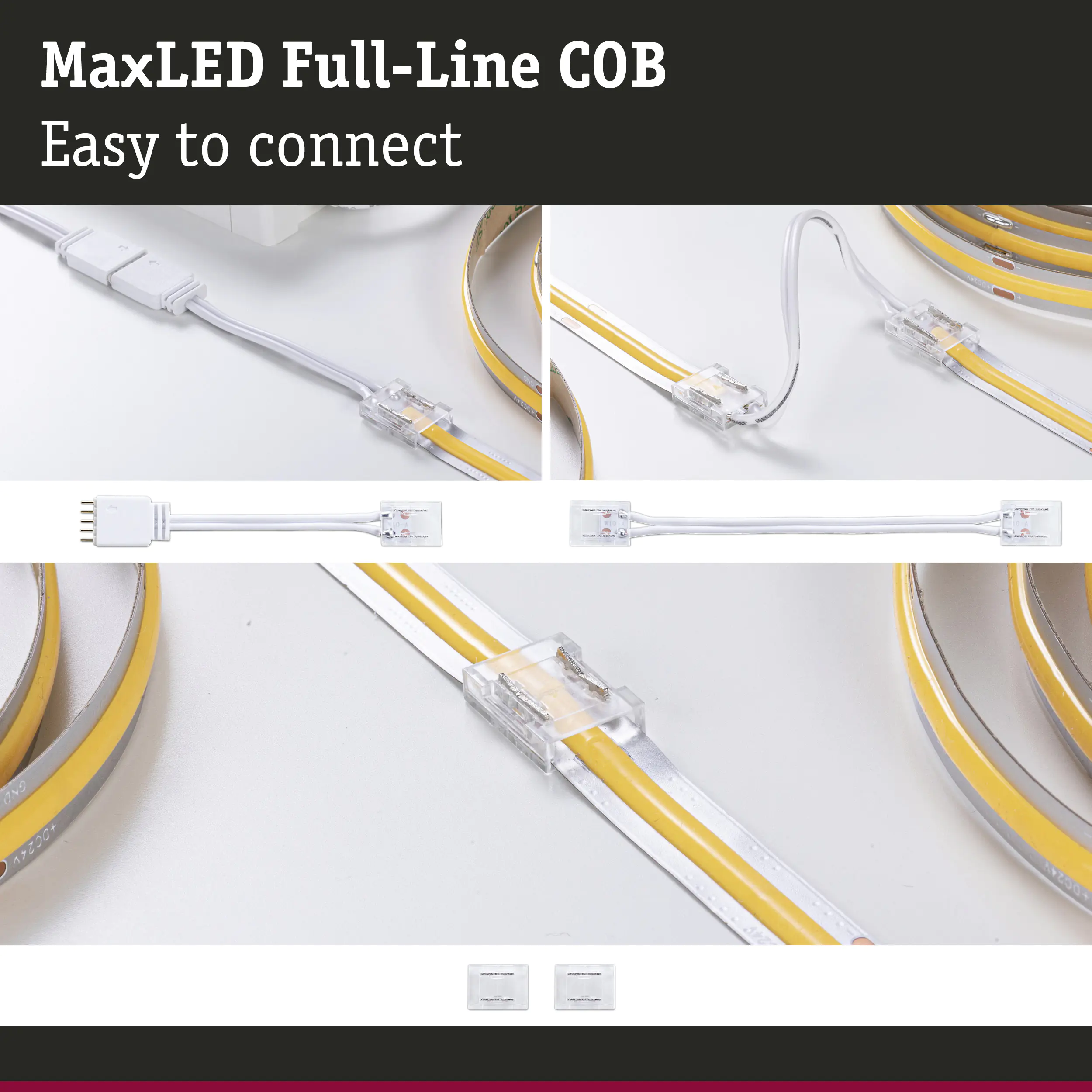 Paulmann Verbinder U-Rail MaxLED Full-Line COB Connector Set weiß