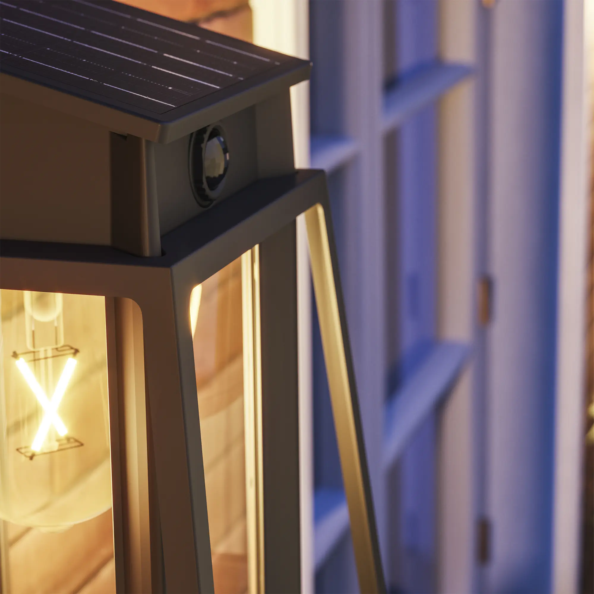 Philips Solar Wandleuchte Lysin Wand 33,5 x 23,5 x 23,5 cm warmweiß