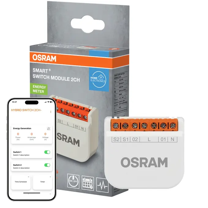 Ledvance Smart Schaltmodul WiFi Switch 2CH weiß