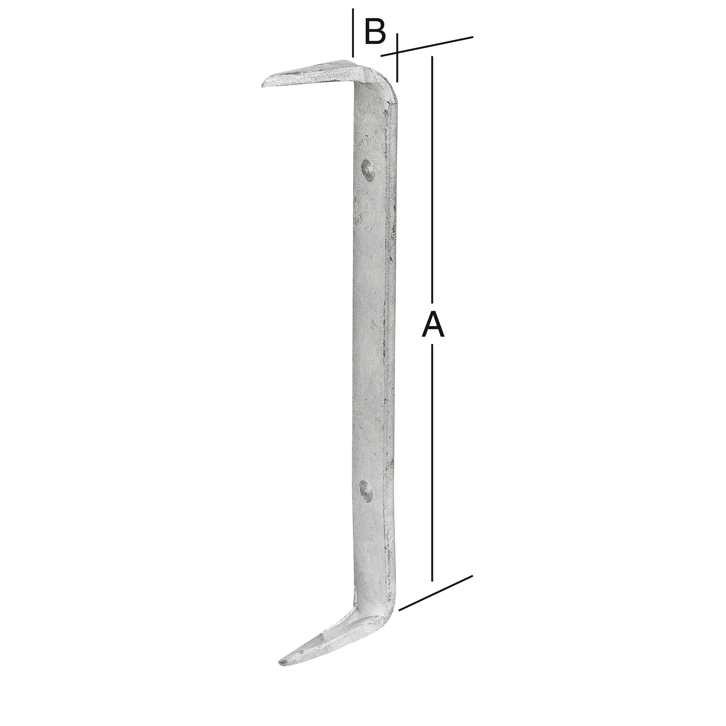 Vormann Bauklammern feuerverzinkt 260 x 25 mm