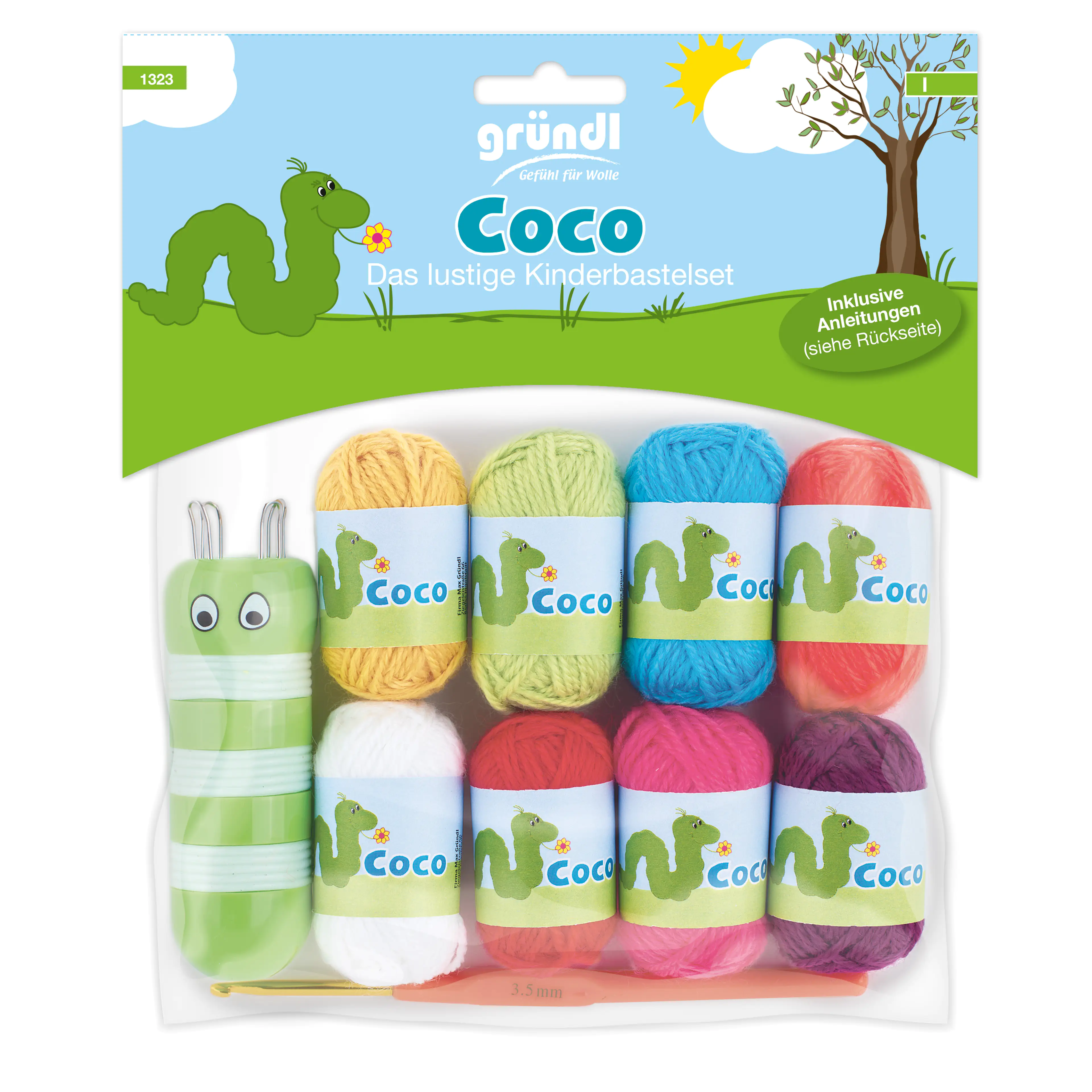 Gründl COCO Bastelset f. Kinder verschiedene Farben