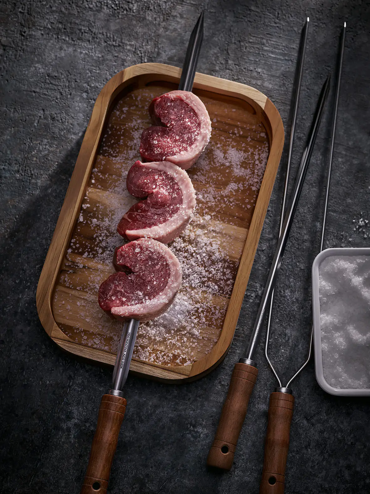 Tramontina Grillspieß Spießlänge 65 cm Breite 10 mm
