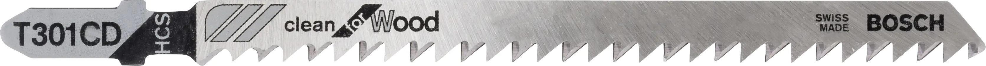Bosch Stichsägeblatt T 301 CD Clean 117 mm T-Schaft 3 Stück