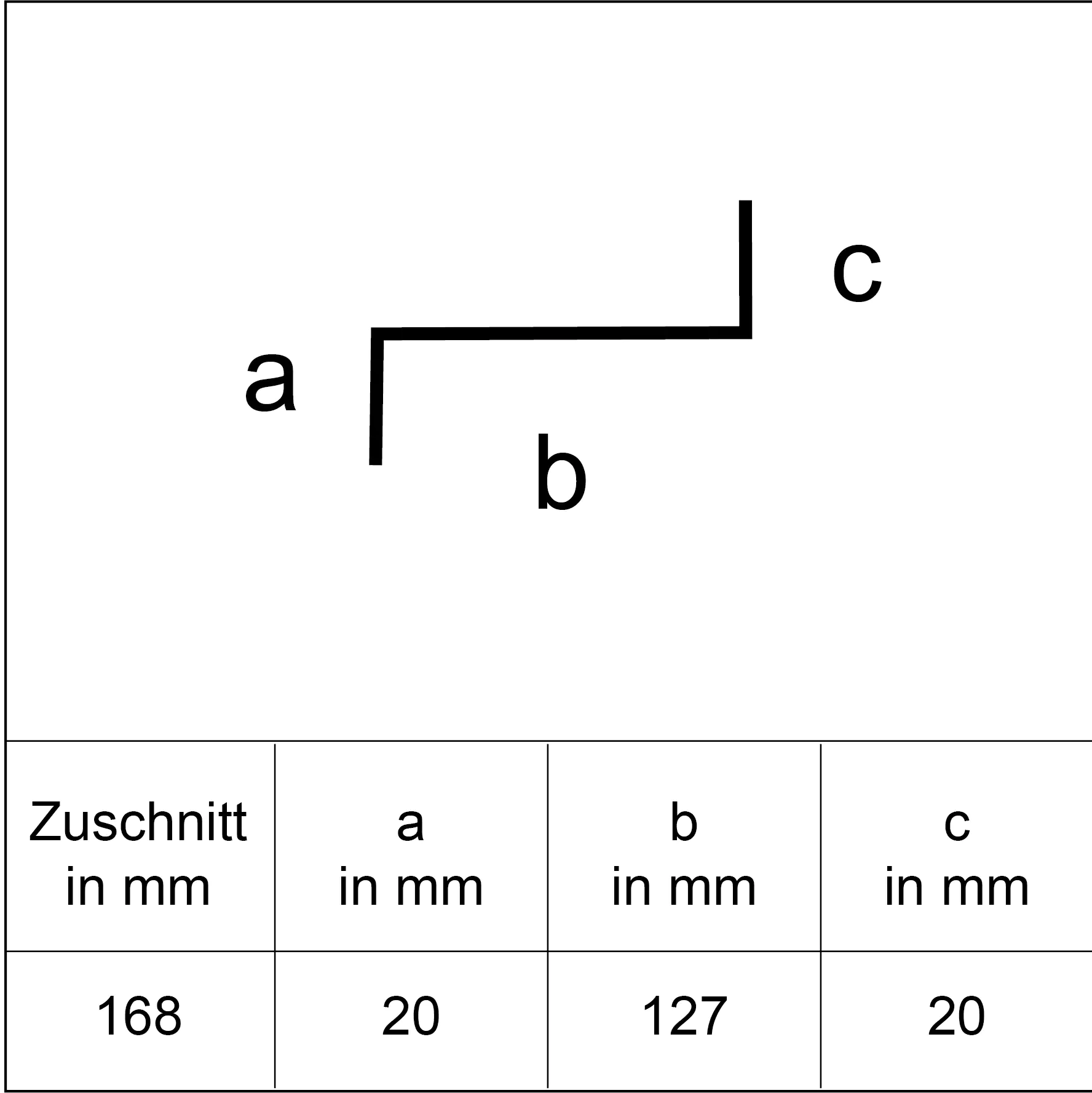 Sarei Z-Profil HG19 2000 x 127 x 20 mm natur
