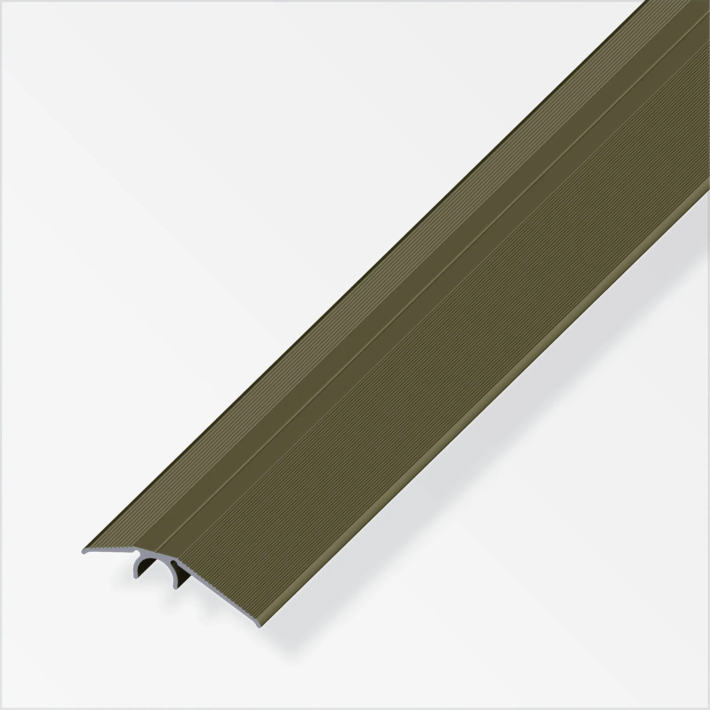 alfer Niveauausgleichs-Profil 1 m, 40 mm Aluminium eloxiert bronze