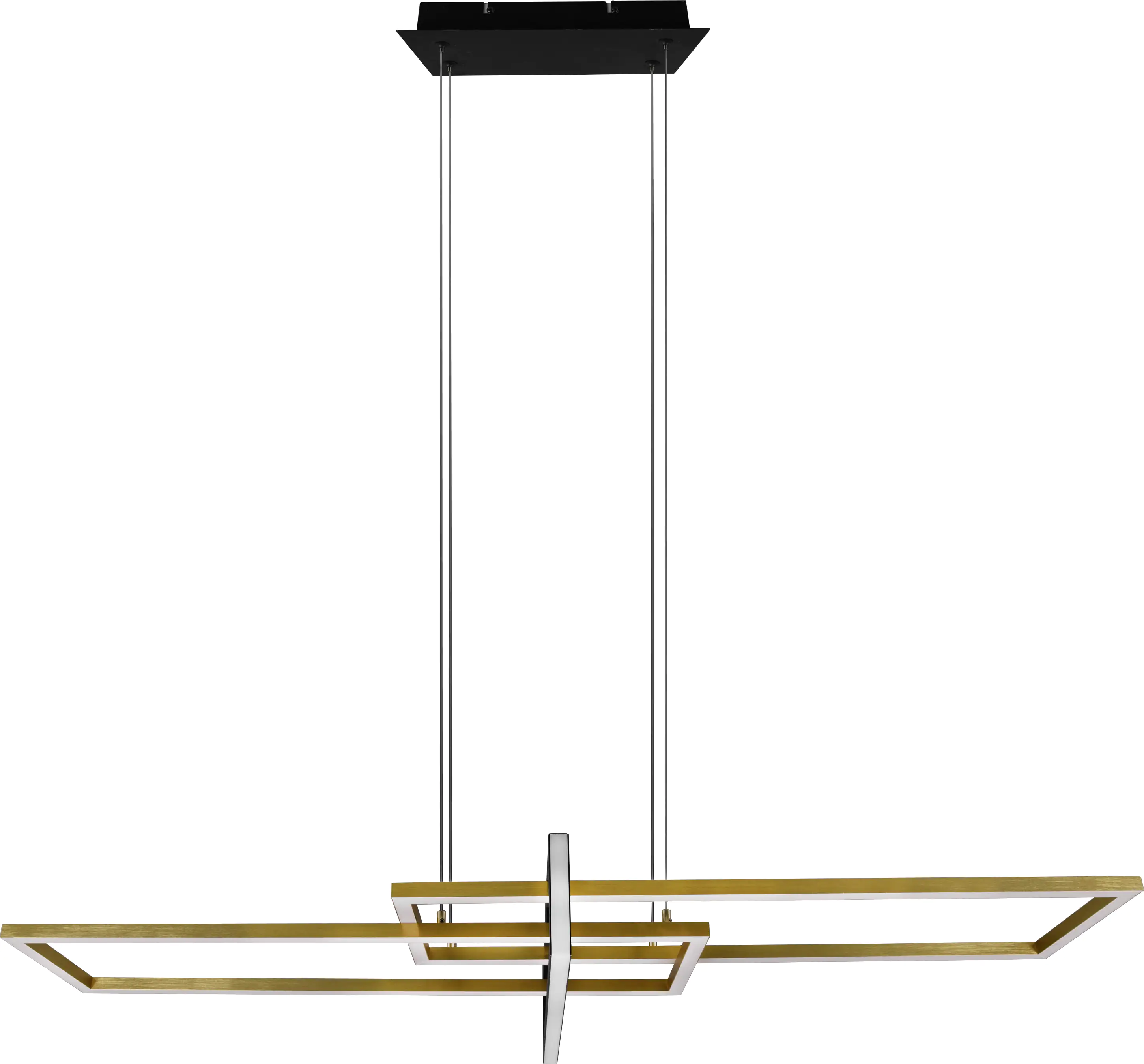 Trio Leuchten LED Pendelleuchte Salinas schwarz matt, Switch-Dimmer