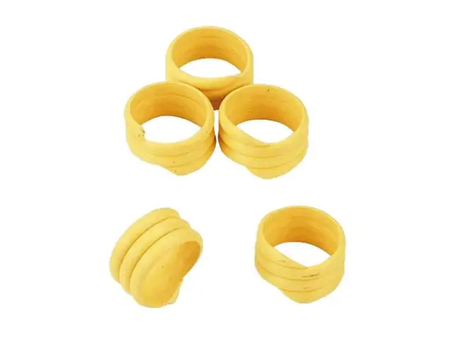 Kerbl Spiralring 16 mm gelb