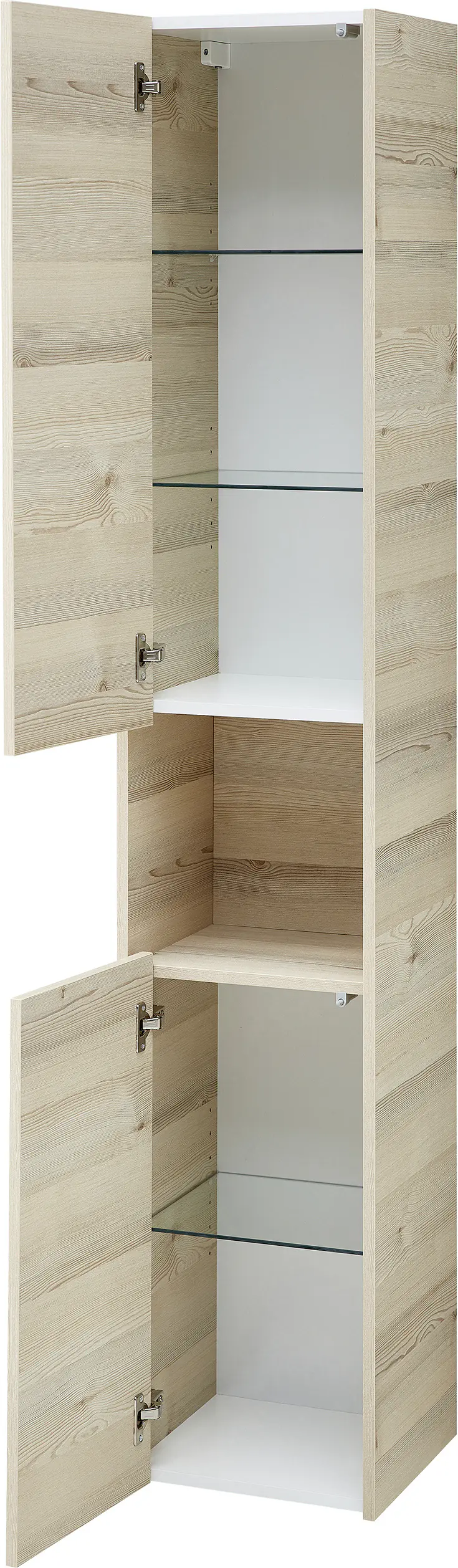 Pelipal Hochschrank Quickset 393 Polar Pinie/Akzent Quarzgrau 35 cm