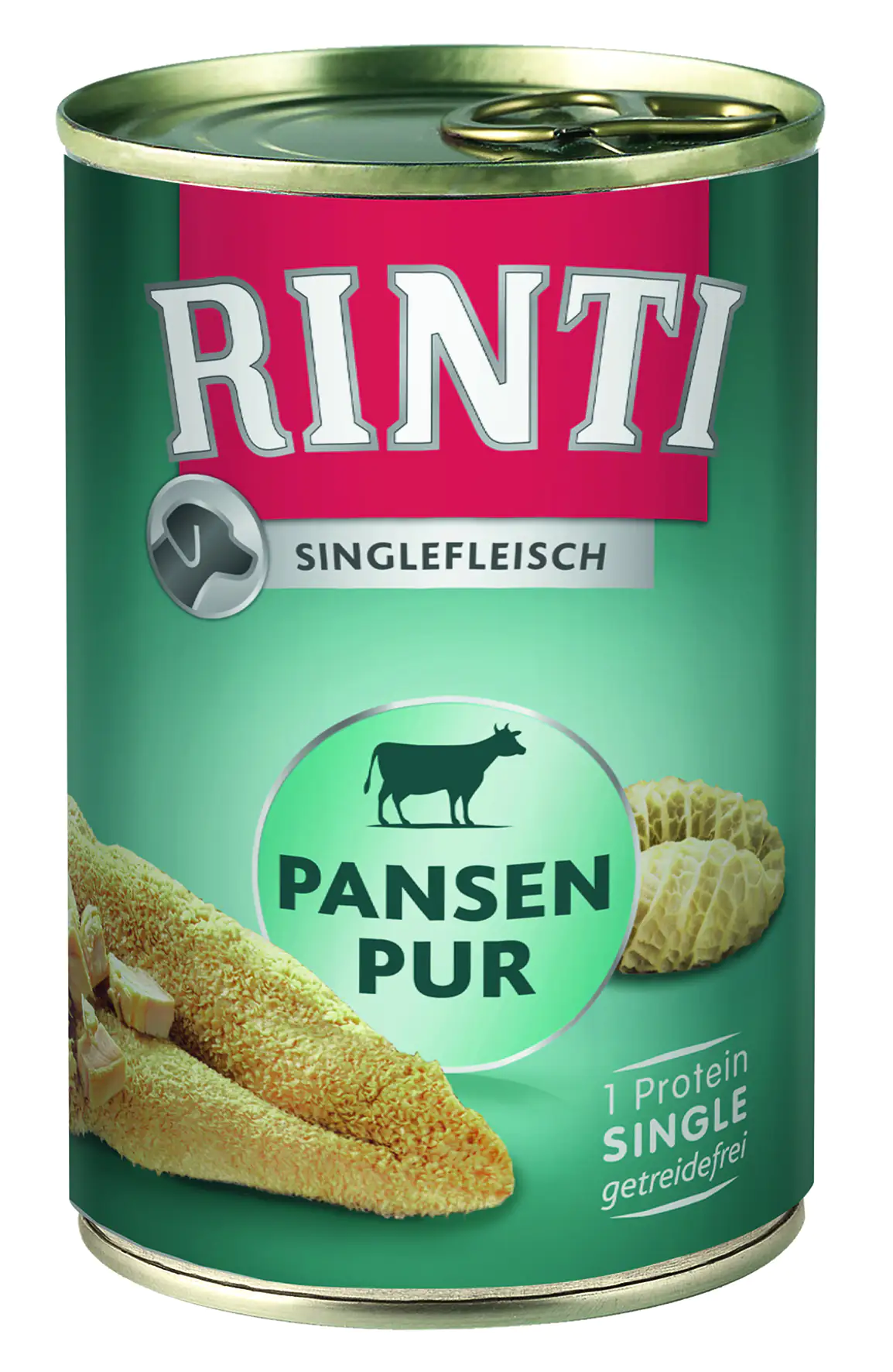 Rinti Singlefleisch Hundenassfutter Adult getreidefrei 400 g Pansen