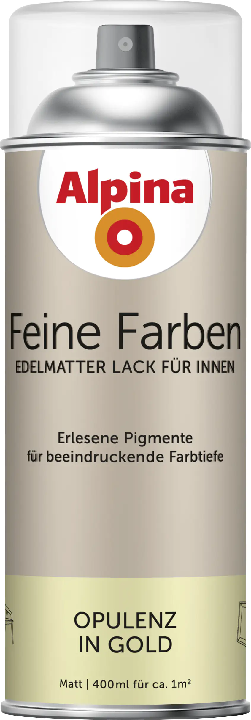 Alpina Feine Farben Sprühlack Opulenz in Gold 400 ml