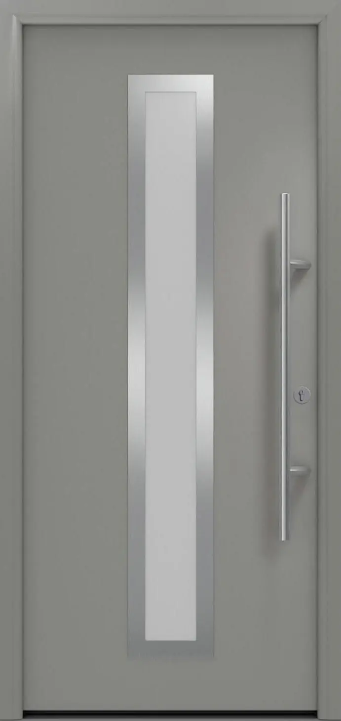 EcoStar Haustür ISOPRO Secur IPS 700S RC2 graualuminium 110 x 210 cm