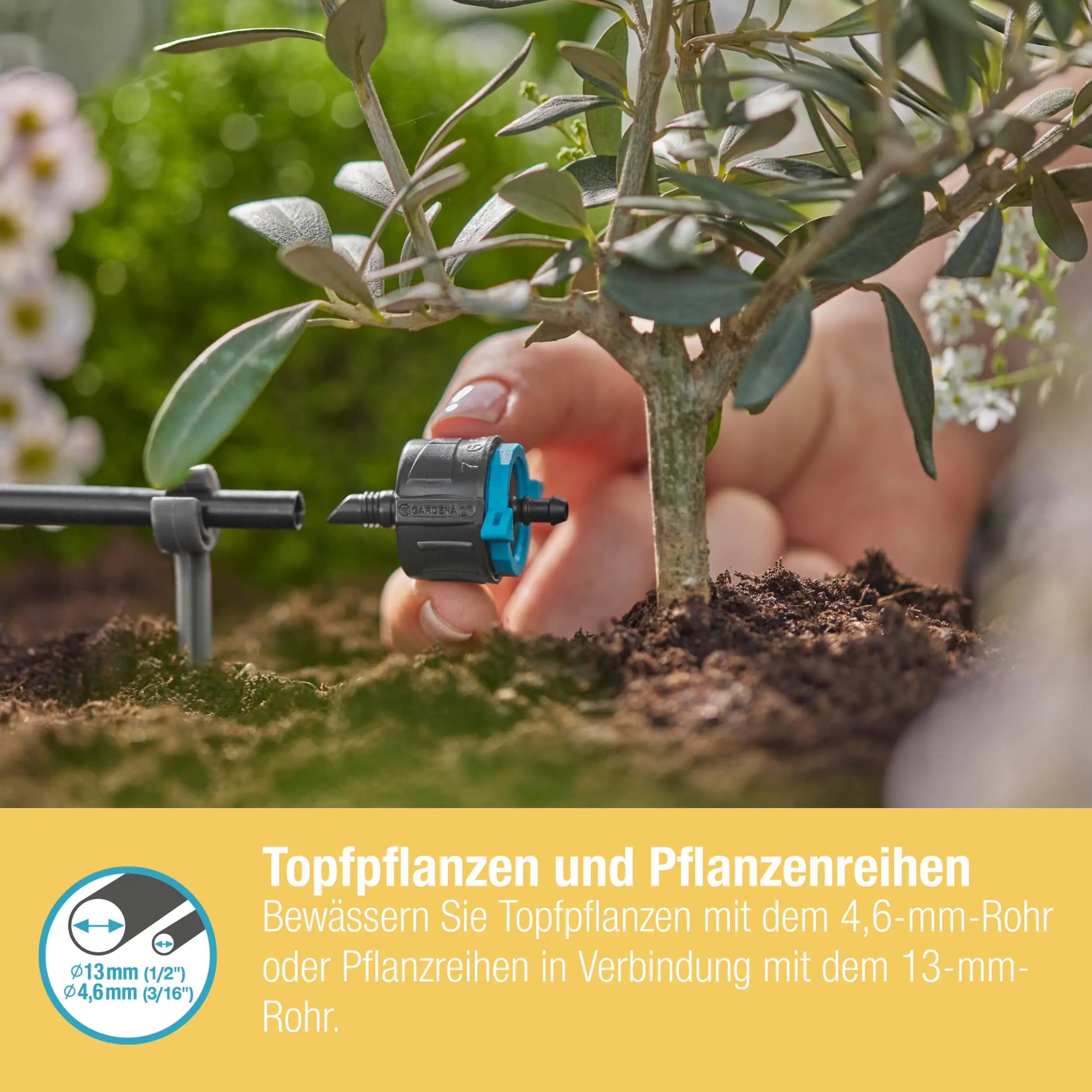 Gardena Endtropfer, 1-8 l/h regulierbar