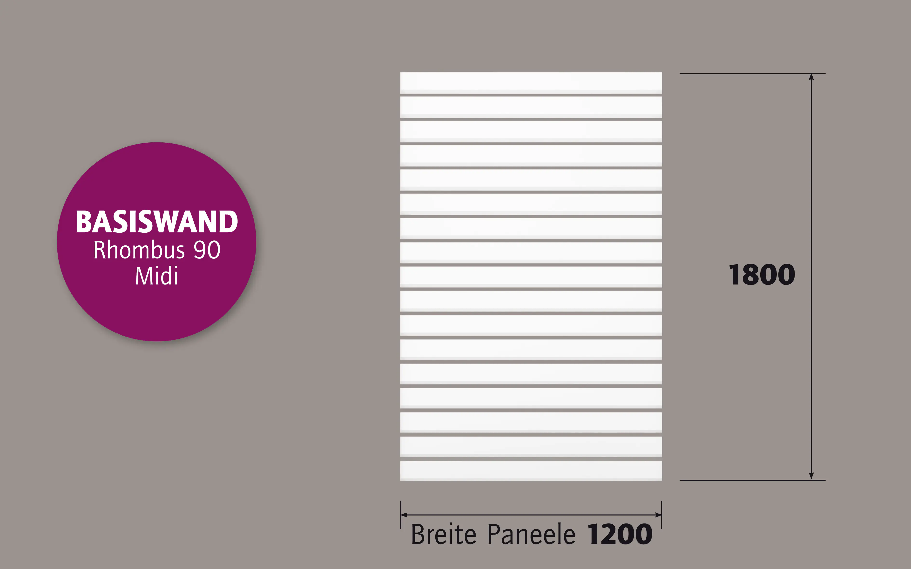 Ambiente Alu-Zaun Rhombus 90 MIDI B x H: 120 cm x 180 cm 22 mm stark