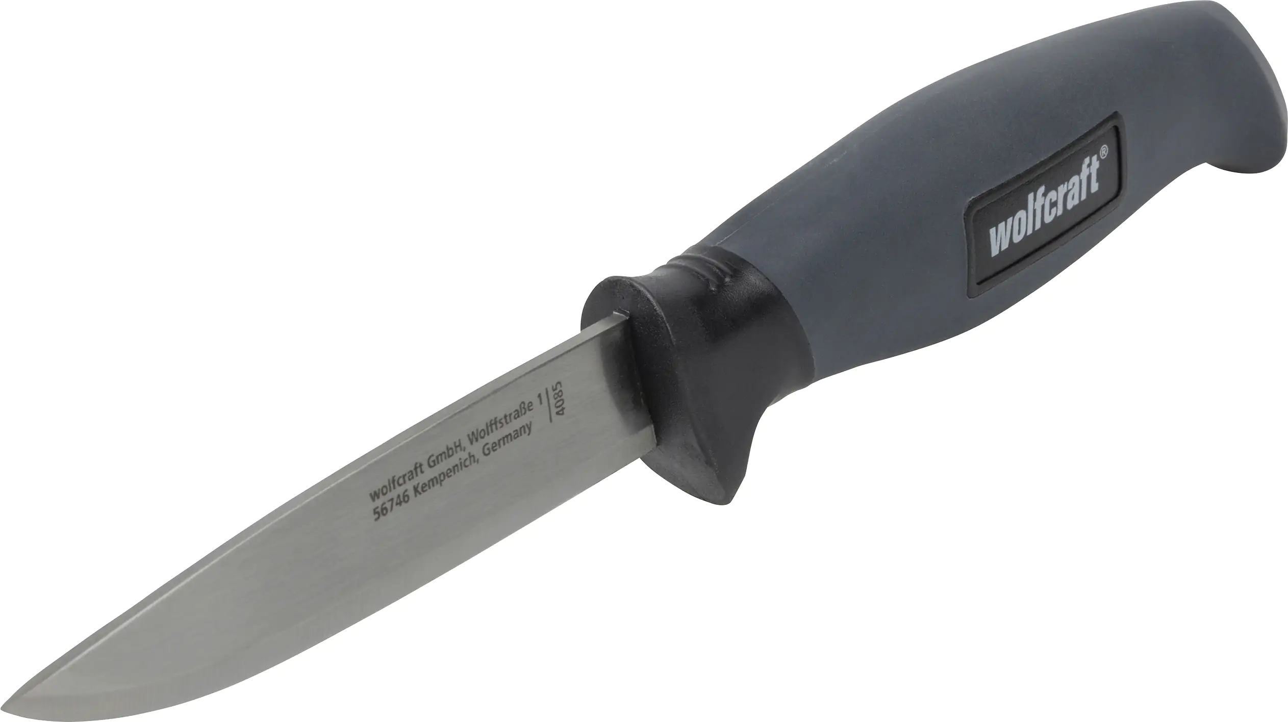 Wolfcraft Handwerkermesser gerade Klinge 95 mm und Köcher
