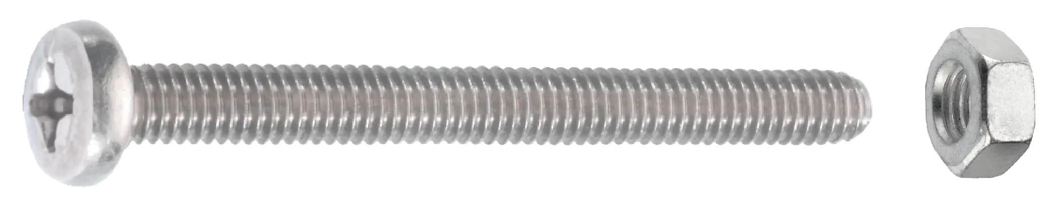 Connex Gewindeschrauben M5 x 50 mm Linsenkopf - 4 Stück Edelstahl