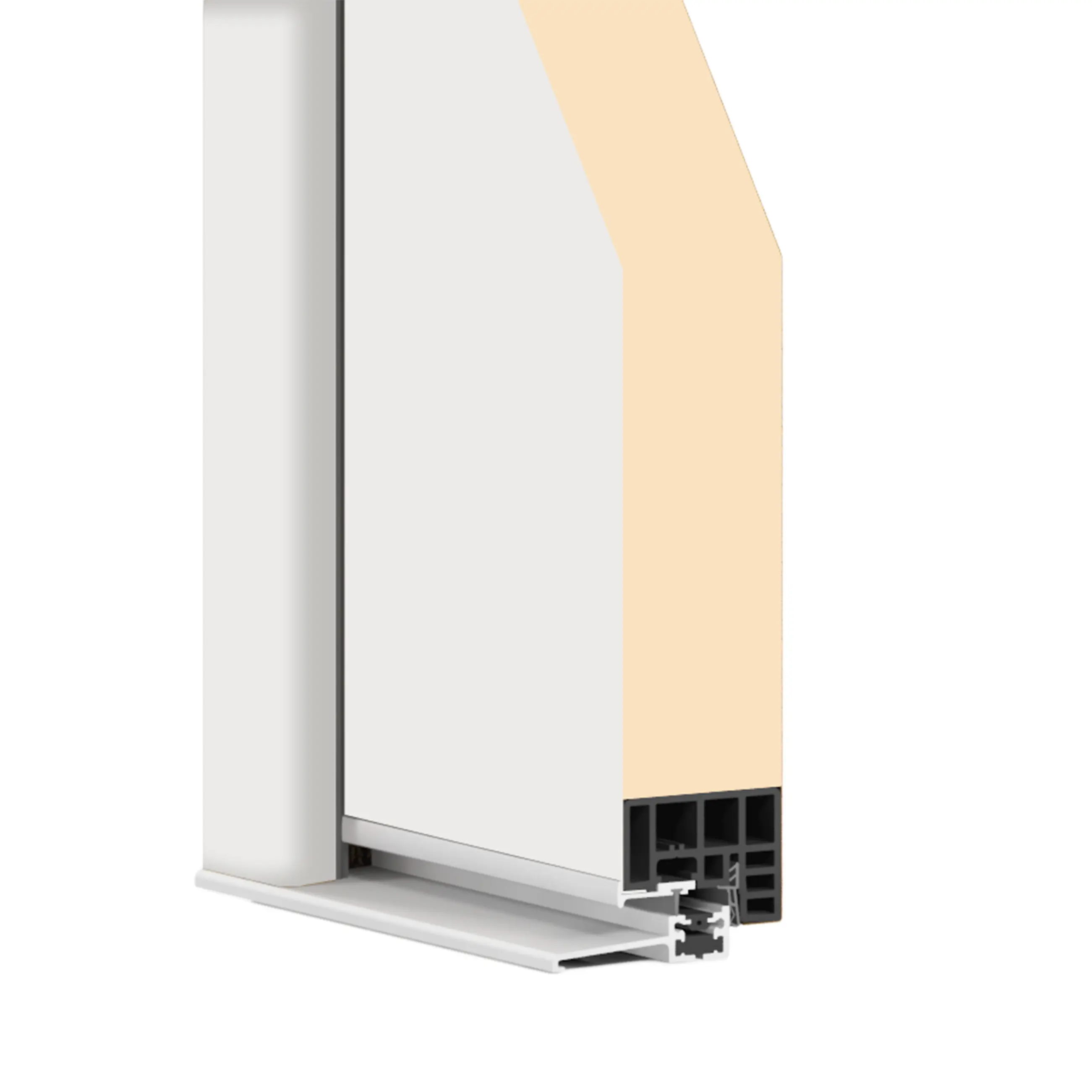 Splendoor Haustür Passivedoor Premium B03 RC2 Weiß DIN Rechts 110 x 210 cm