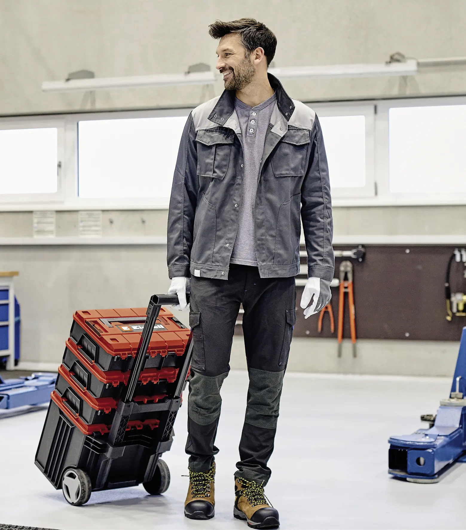Einhell Systembox E-Case L rollbar