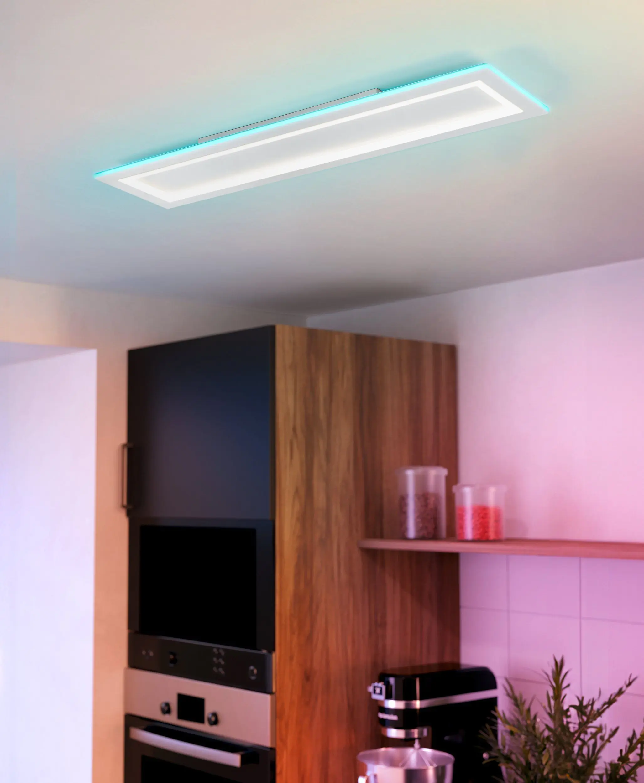 Eglo Connect LED Deckenleuchte Padrogiano-Z weiß 120 x 30 cm