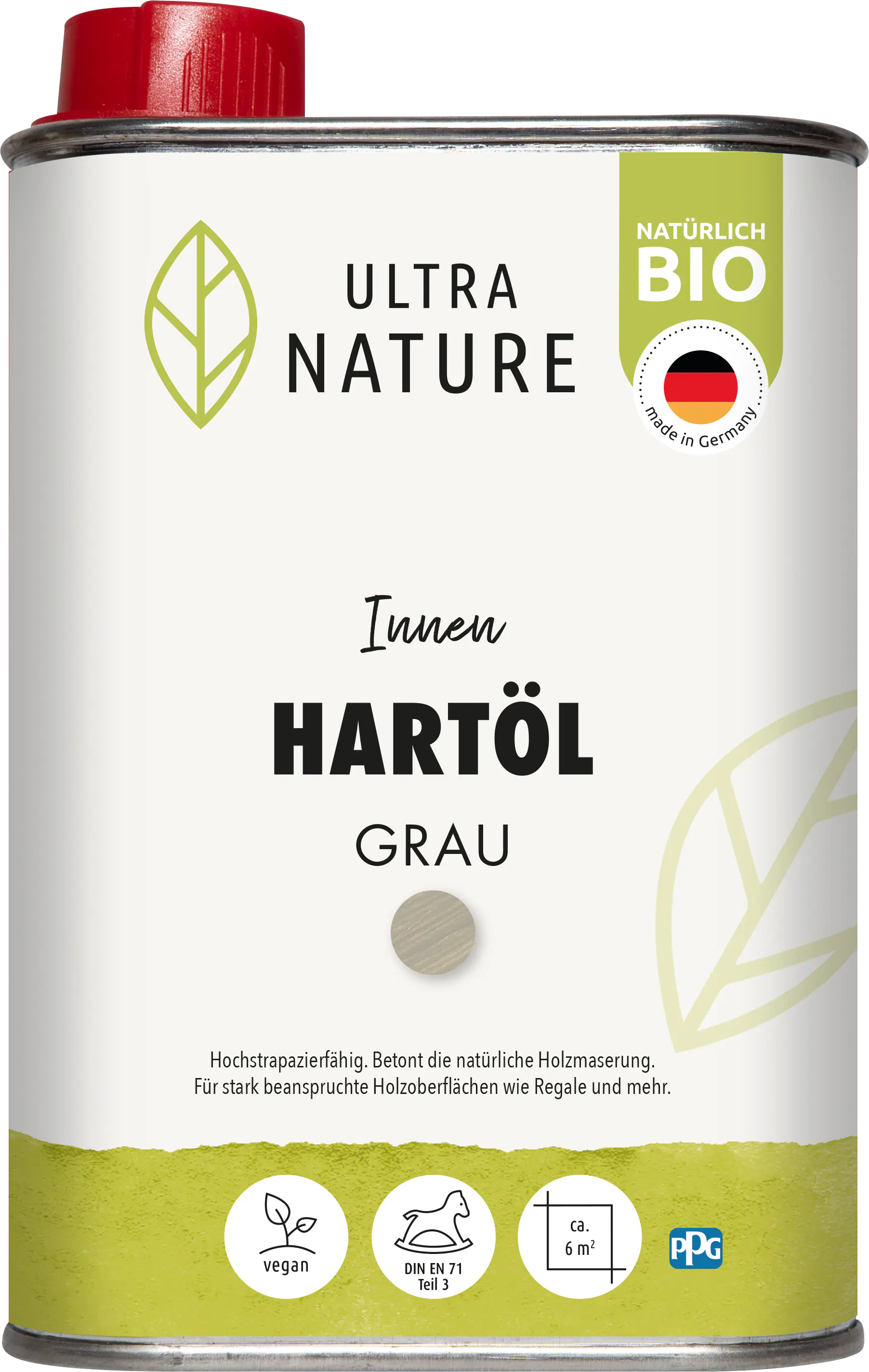 Ultra Nature Hartöl 250 ml grau