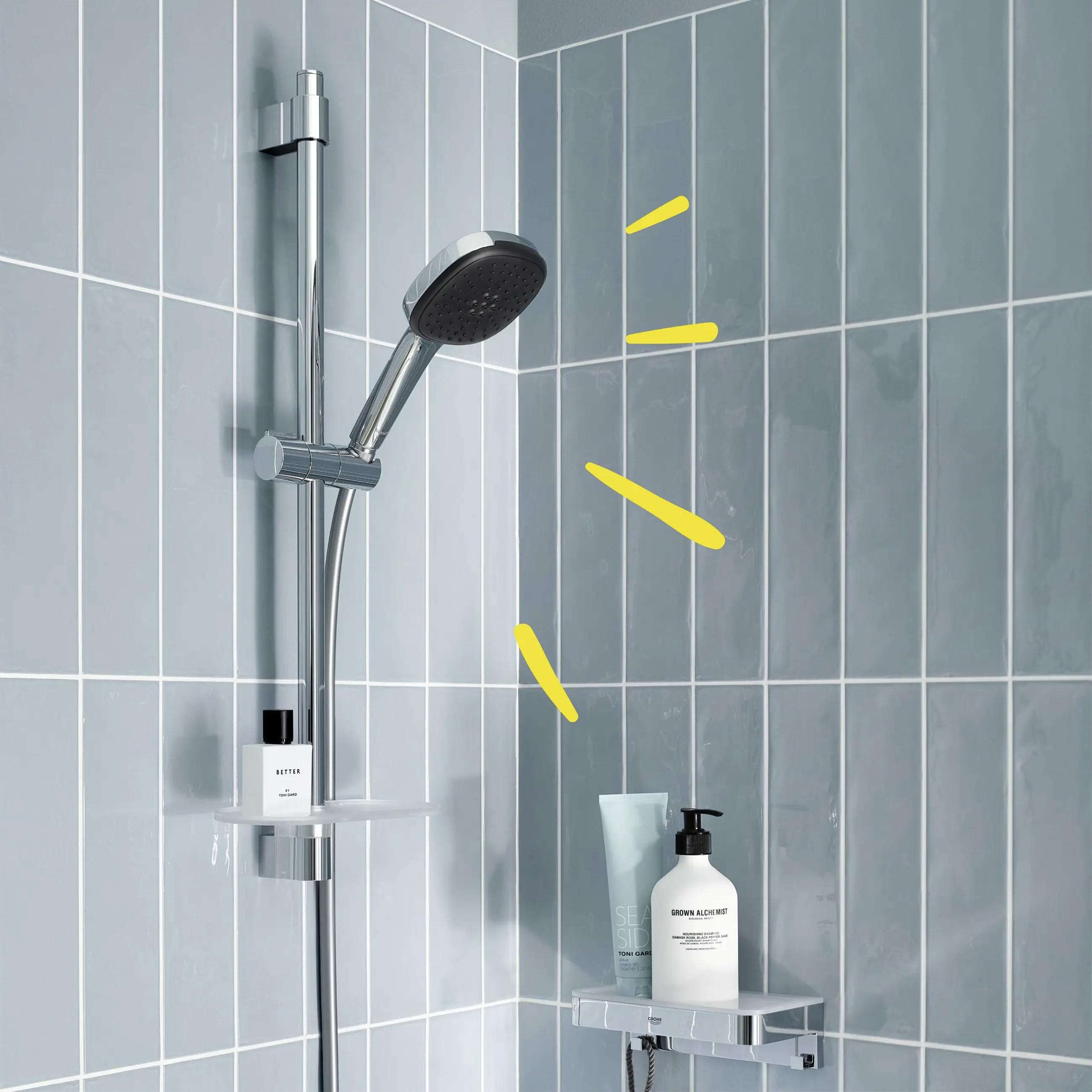 Grohe Brausestange 3 Strahlarten Vitalio Comfort 110 chrom 60 cm