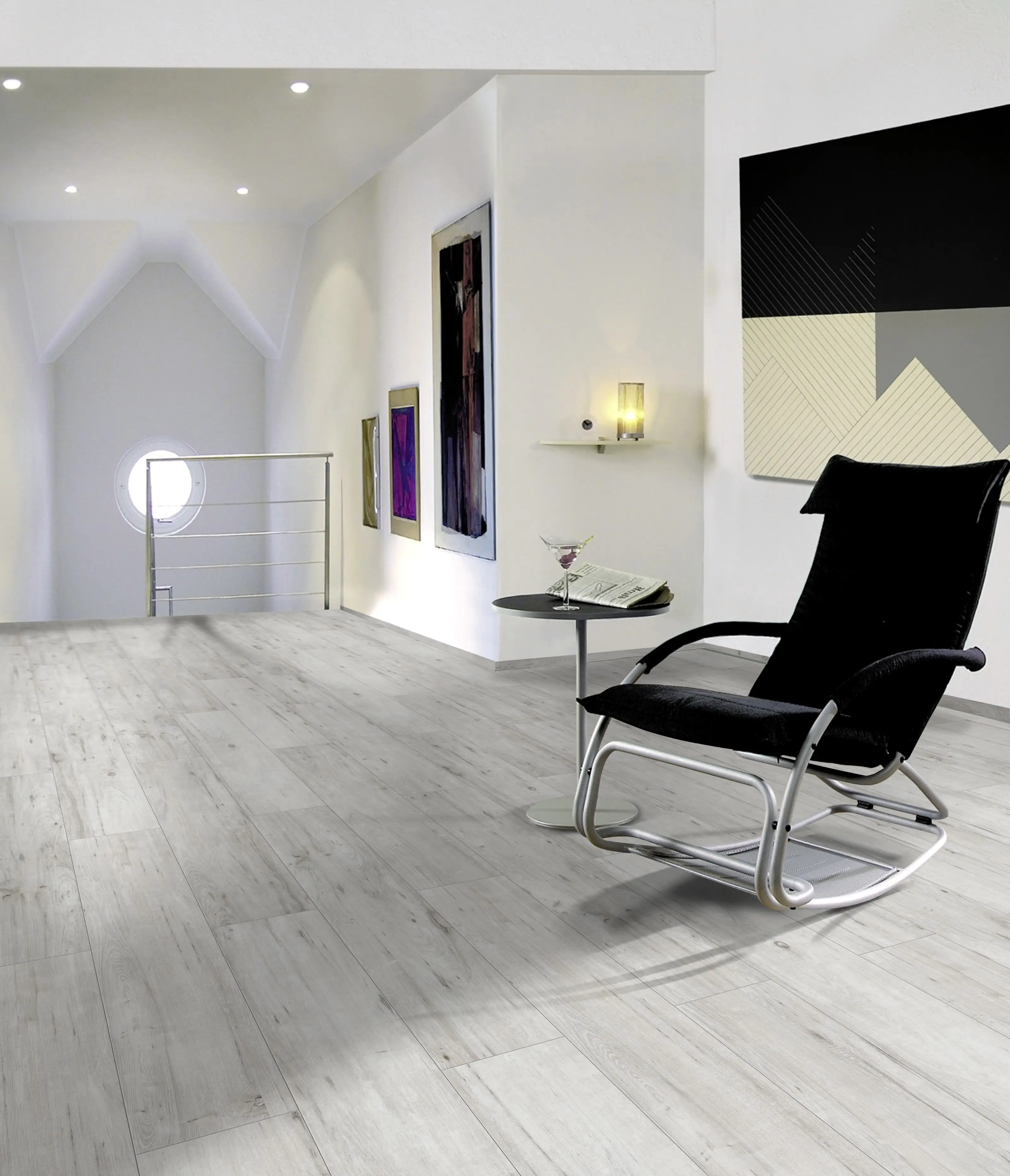 Classen Laminat 7 mm 4V 128,6 x 19,4 cm 7 mm Eiche grau rustikal