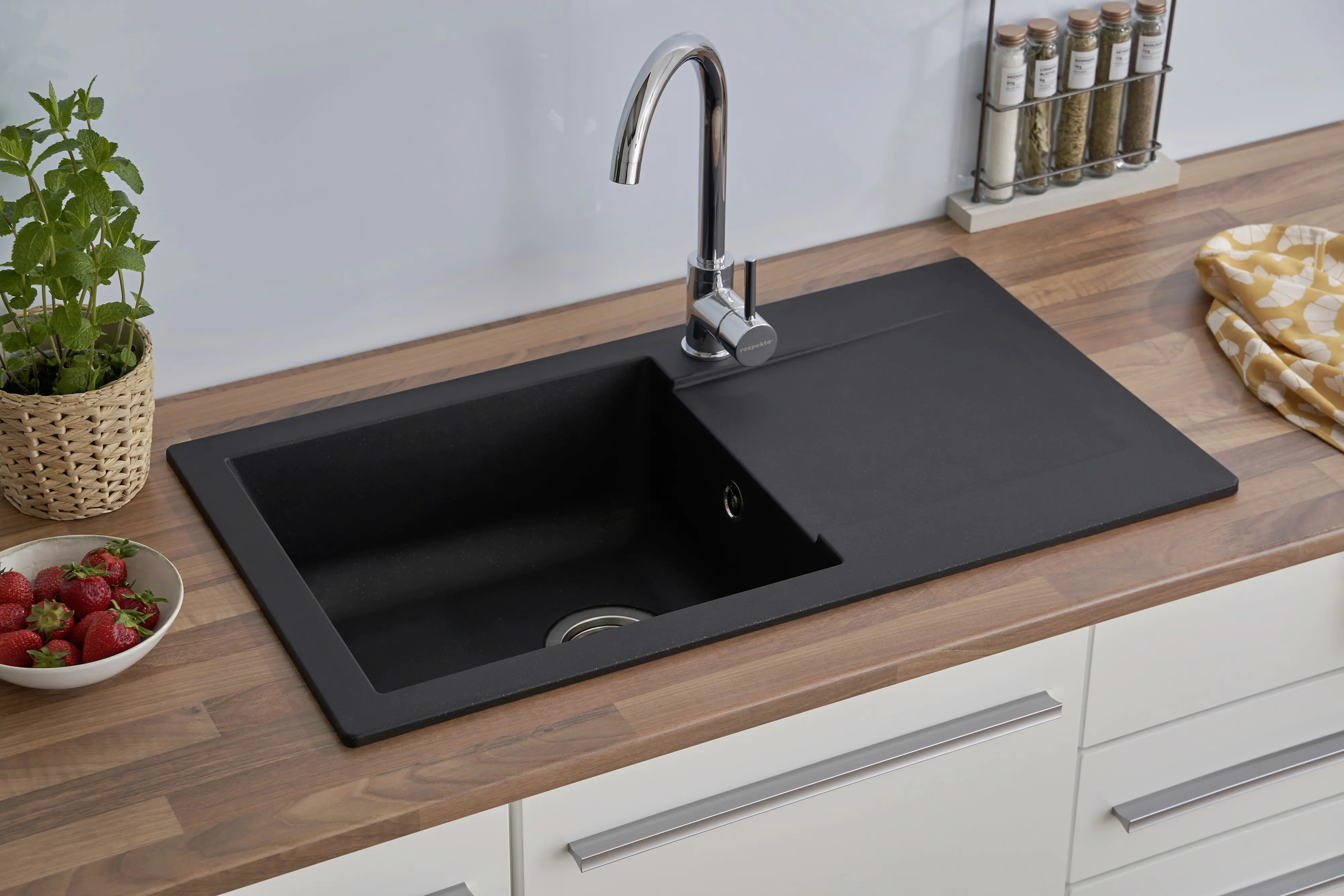 respekta Mineralite Einbauspüle DENVER78X44S