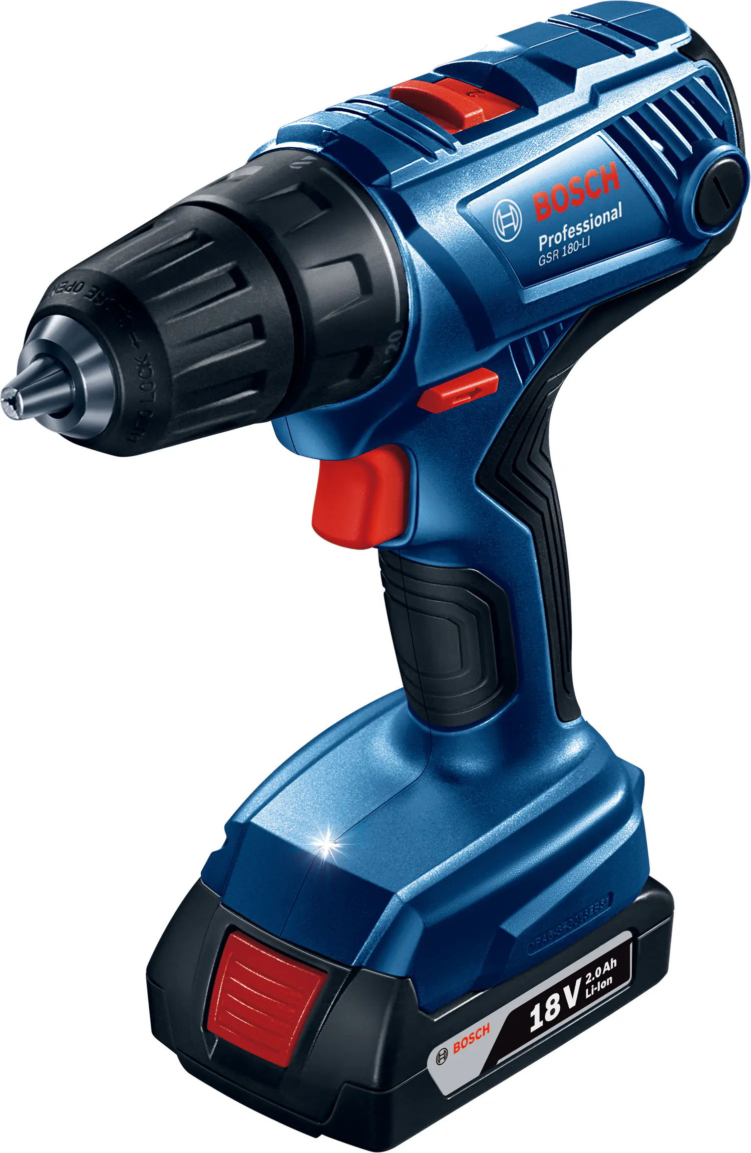Bosch Professional Akku-Bohrschrauber GSR 180 LI inkl. 2x Akku 