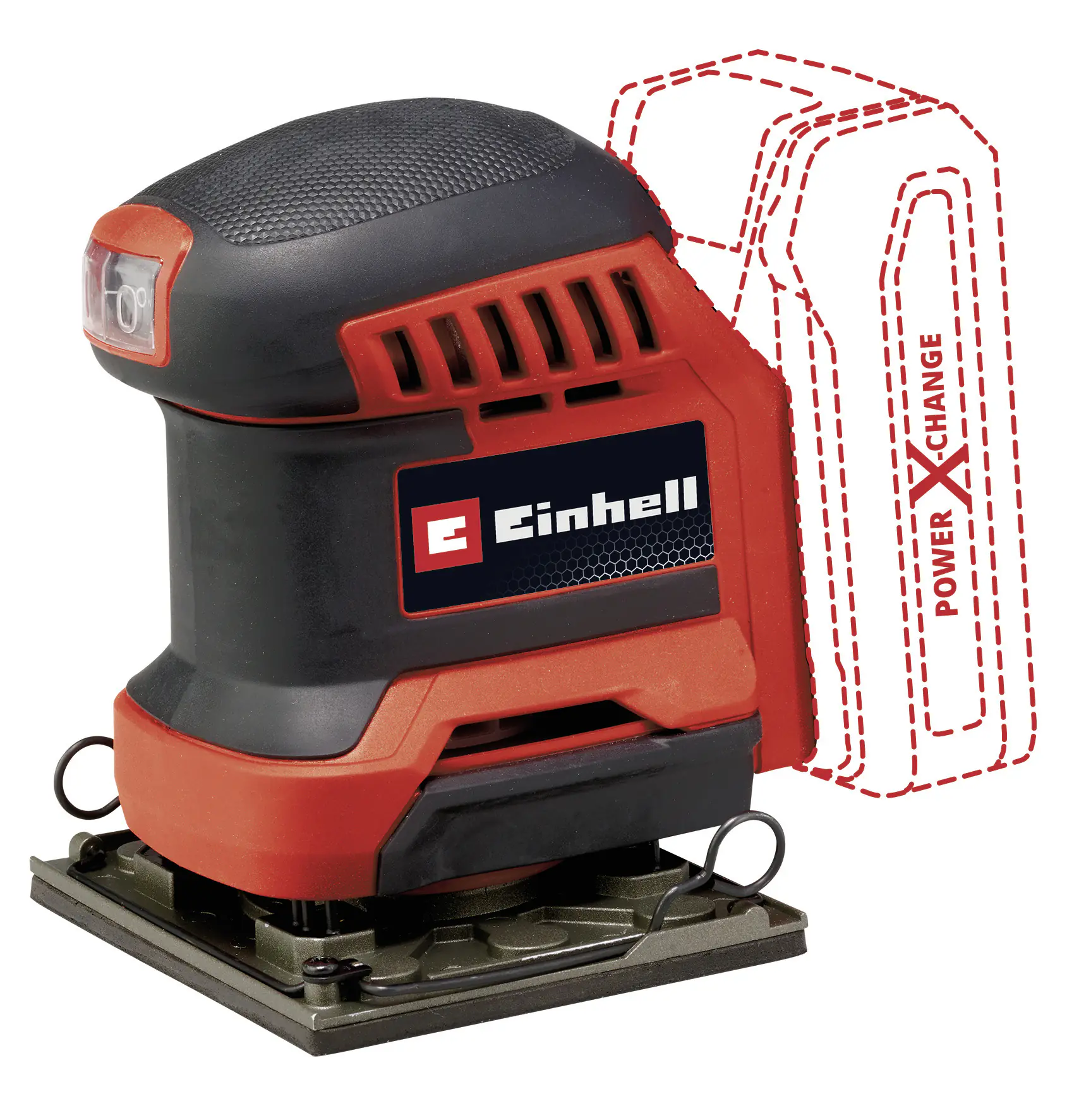 Einhell Expert Akku-Faustschleifer TE-OS 18/113 3X  Li Solo