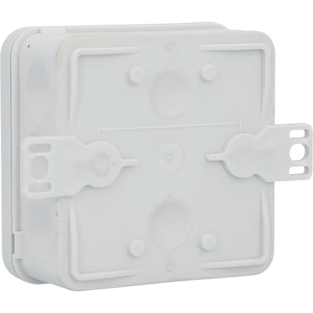 Aufputz-Abzweigkasten IP55 mit Membran 80x80x37mm grau