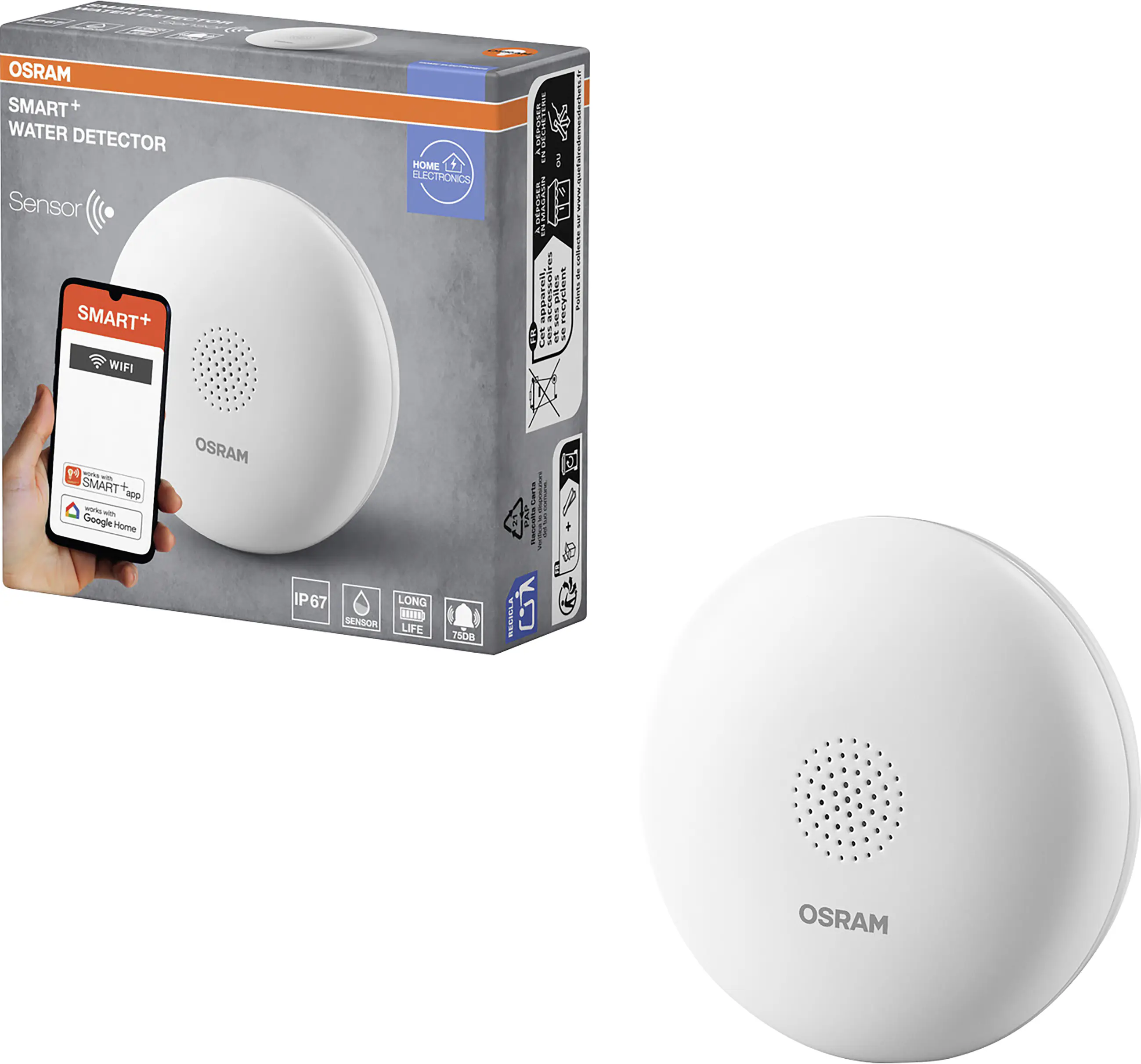 Osram Wassermelder Smart+ Sensor WiFi weiß