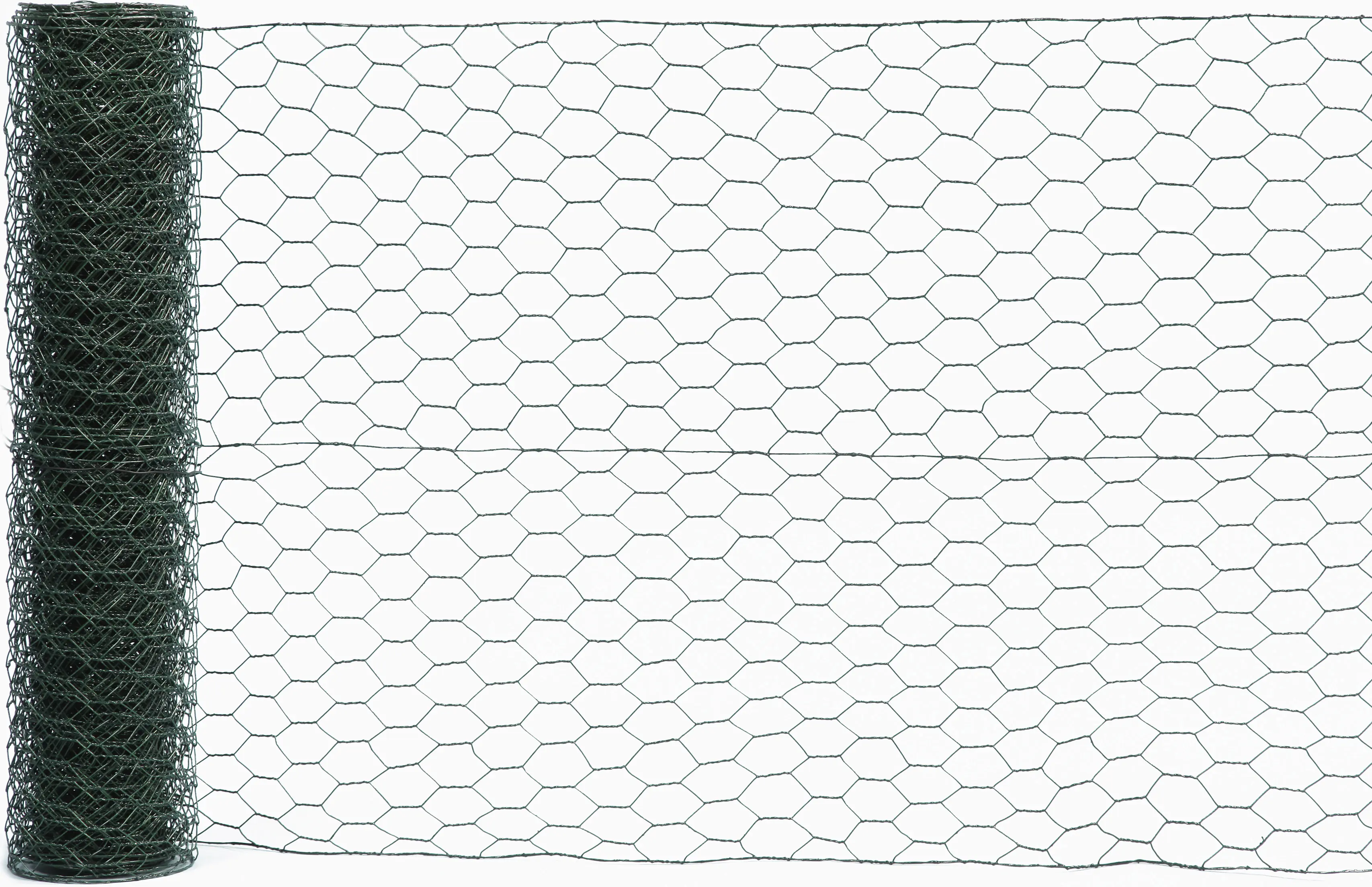 Floraworld Maschendraht-Zaun 10 x 1 m 13 mm Maschenweite moosgrün