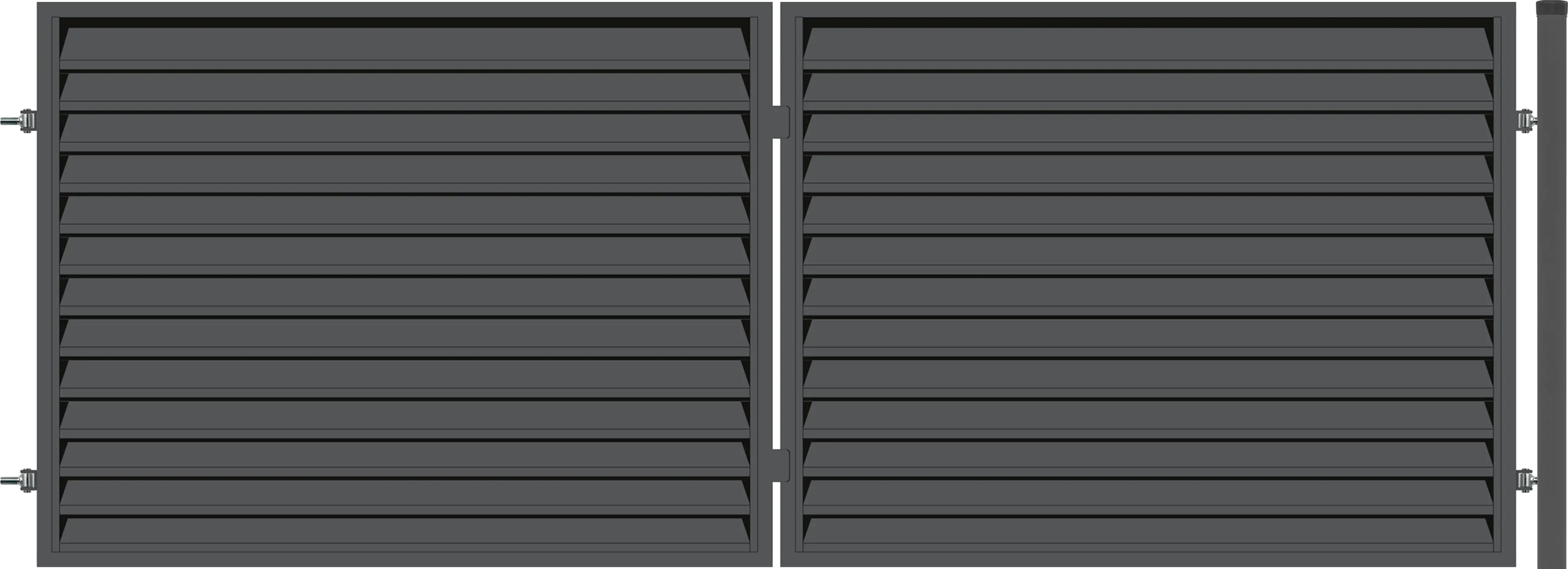 Polbram Doppeltor-Set Ulrich 120 inkl. Pfosten